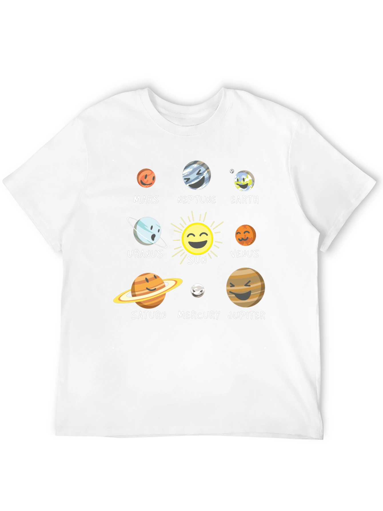 Solar System Planet Graphic T-Shirt
