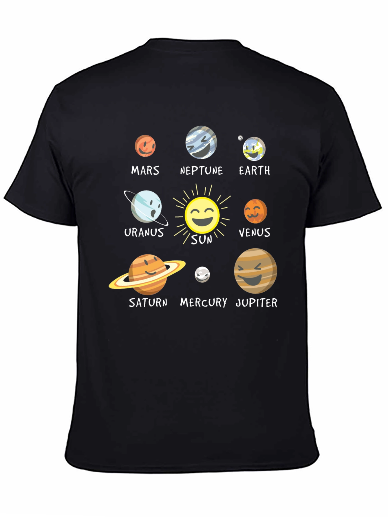 Solar System Planet Graphic T-Shirt