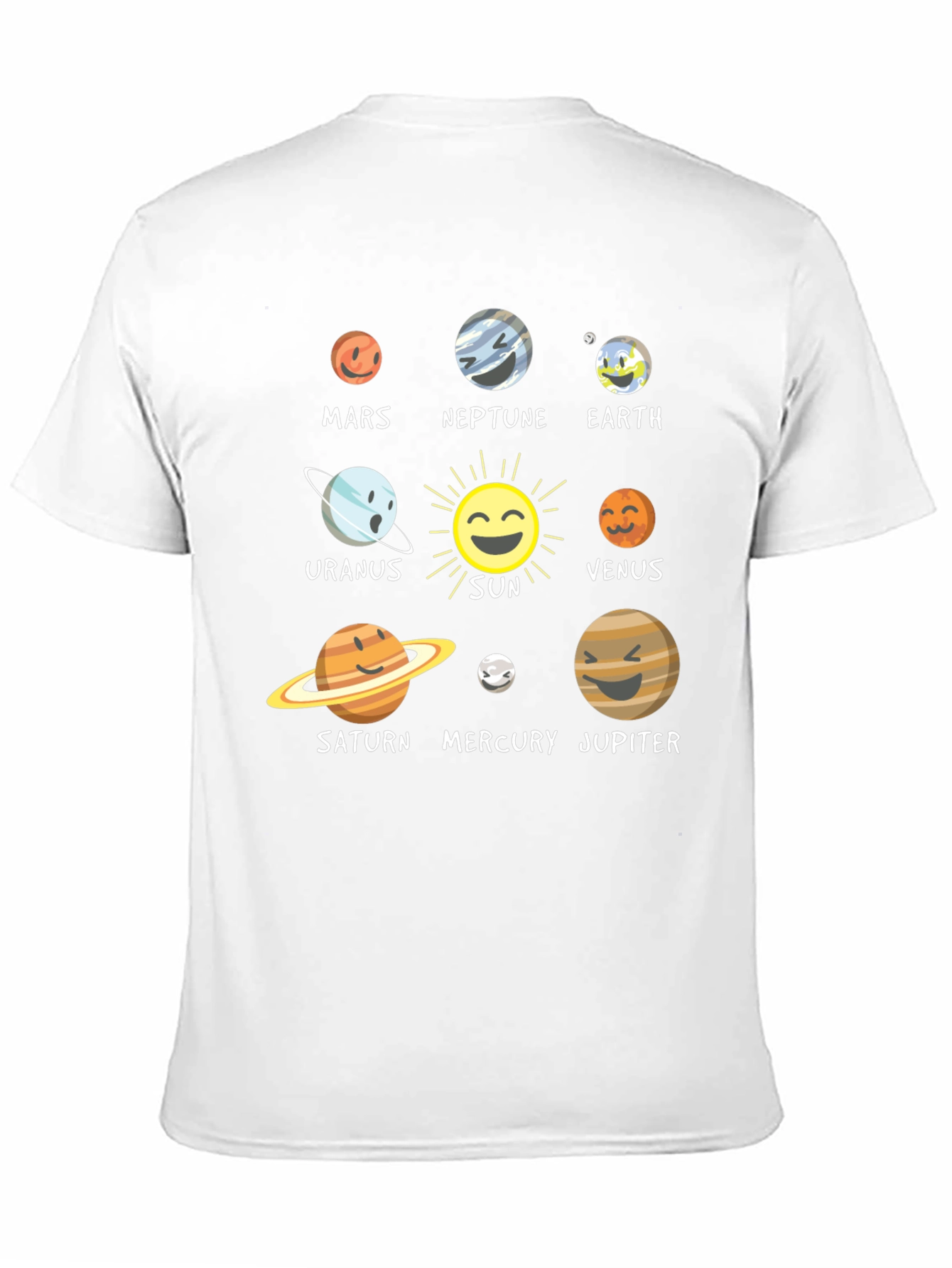 Solar System Planet Graphic T-Shirt