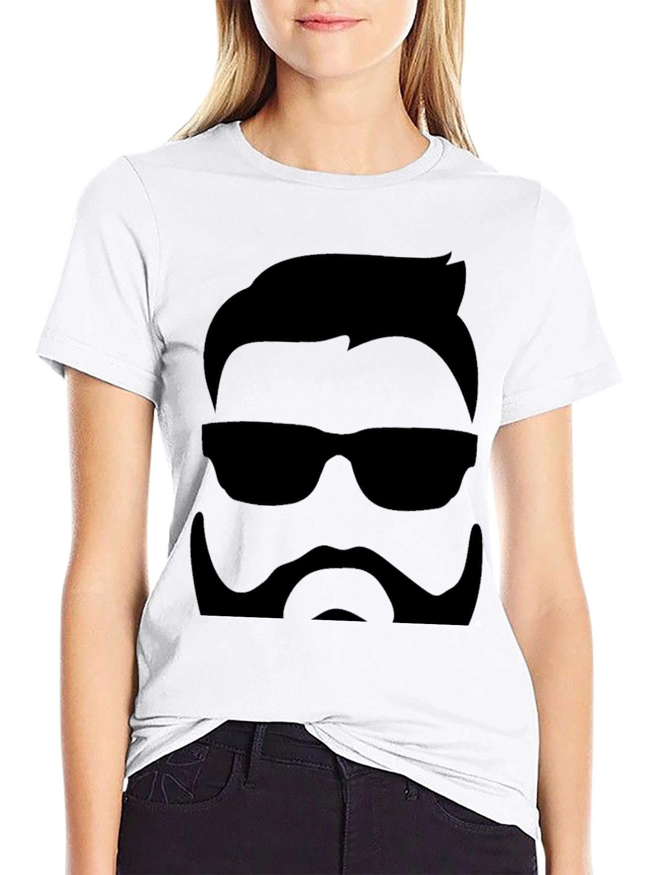 Cool Hipster Graphic Black T-Shirt