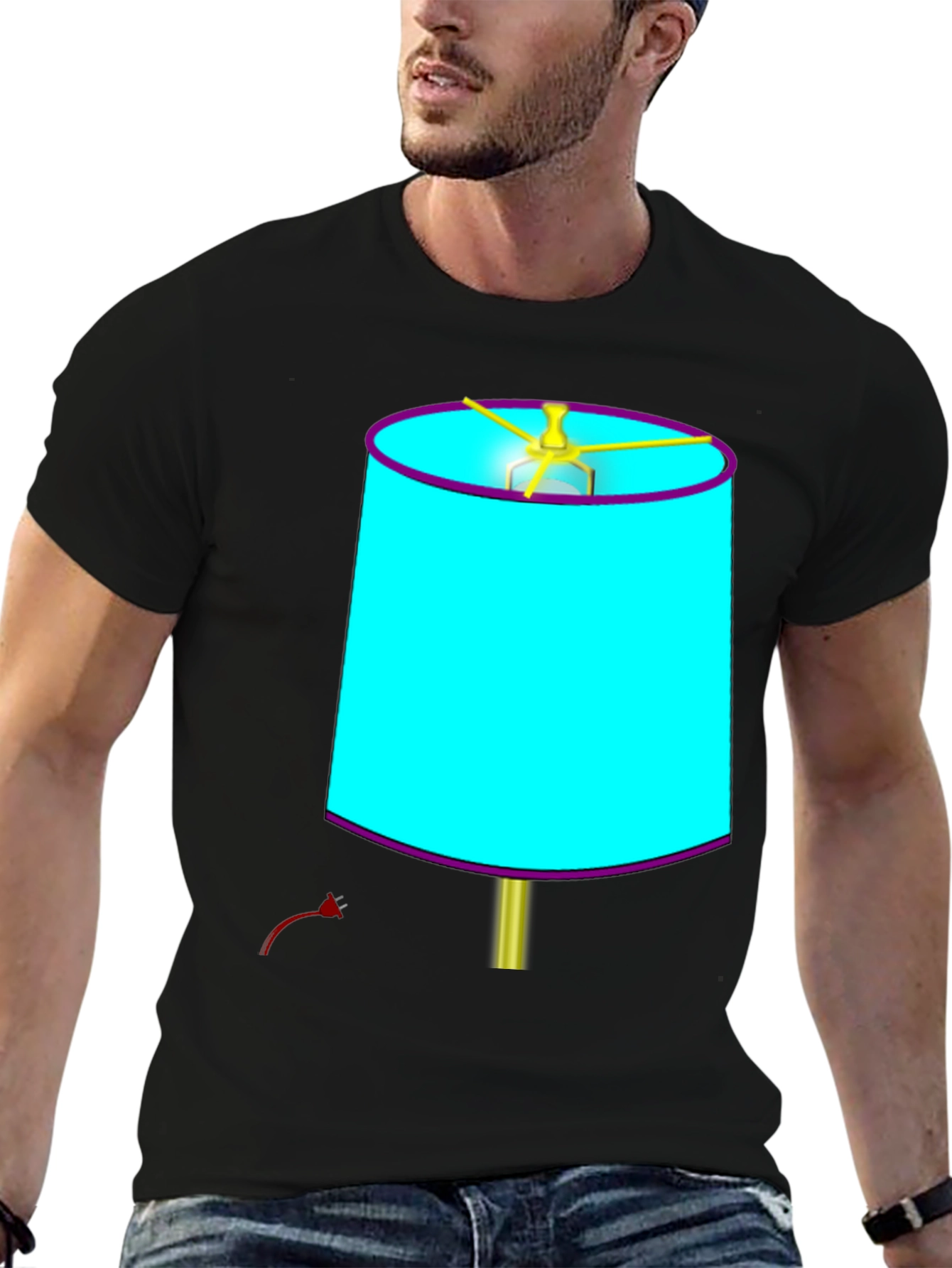 Novelty Lamp T-Shirt - Quirky Design