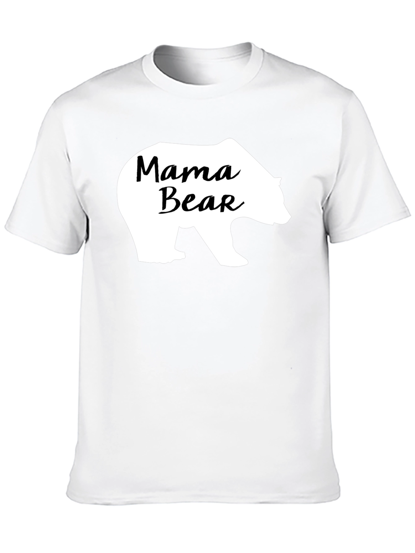 Mama Bear Graphic Tee - Black Cotton Comfort