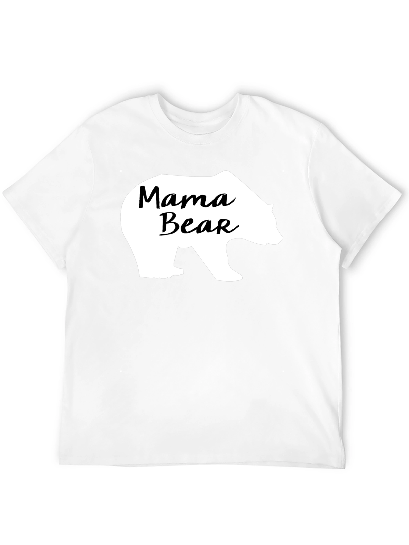 Mama Bear Graphic Tee - Black Cotton Comfort