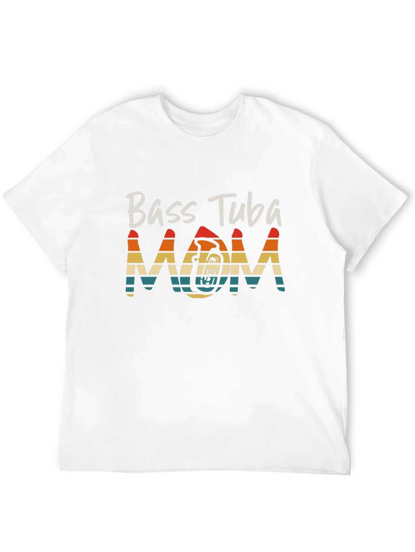 Bass Tuba Mom Graphic Tee - Music Lover Shirt
