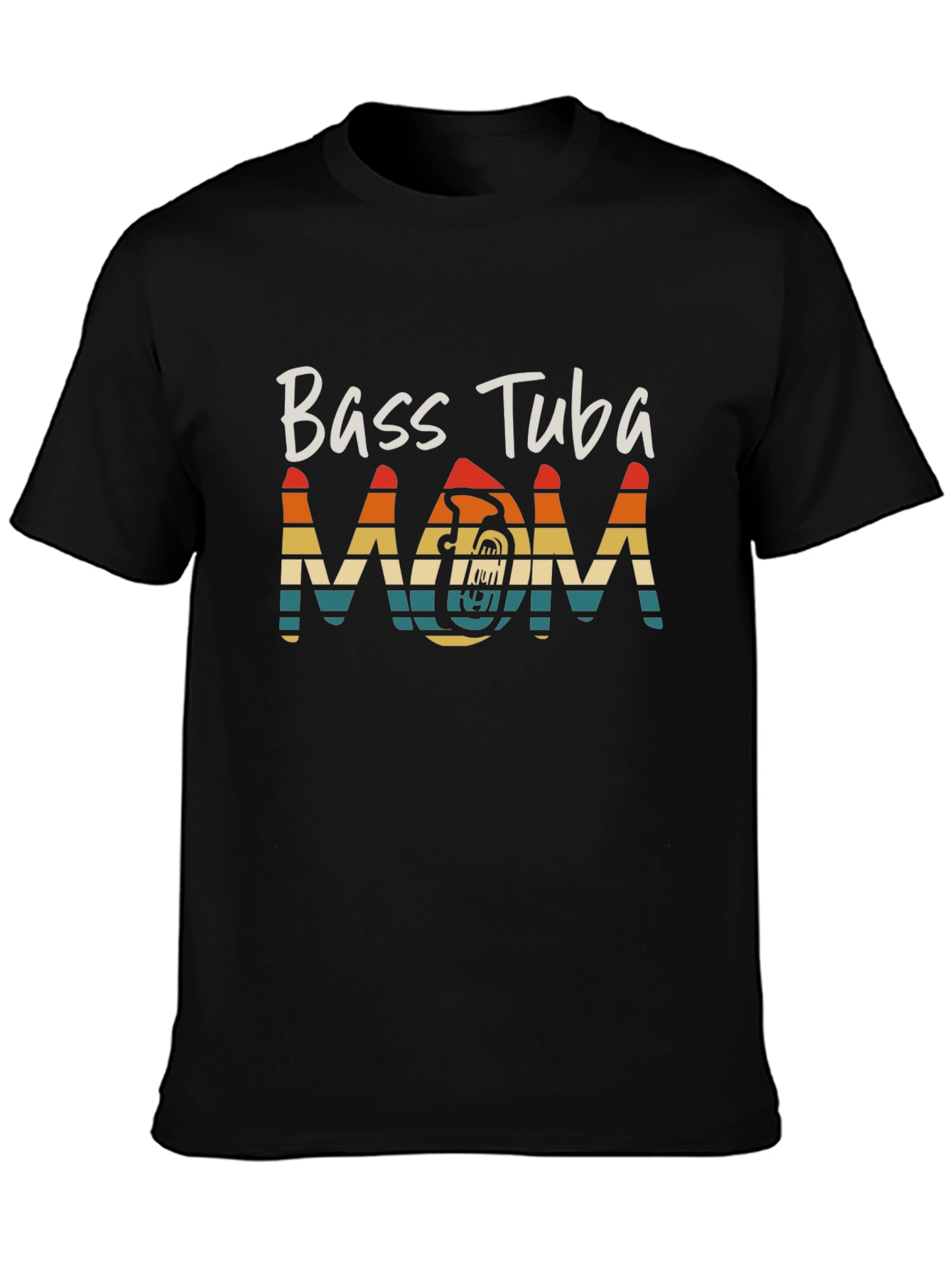 Bass Tuba Mom Graphic Tee - Music Lover Shirt