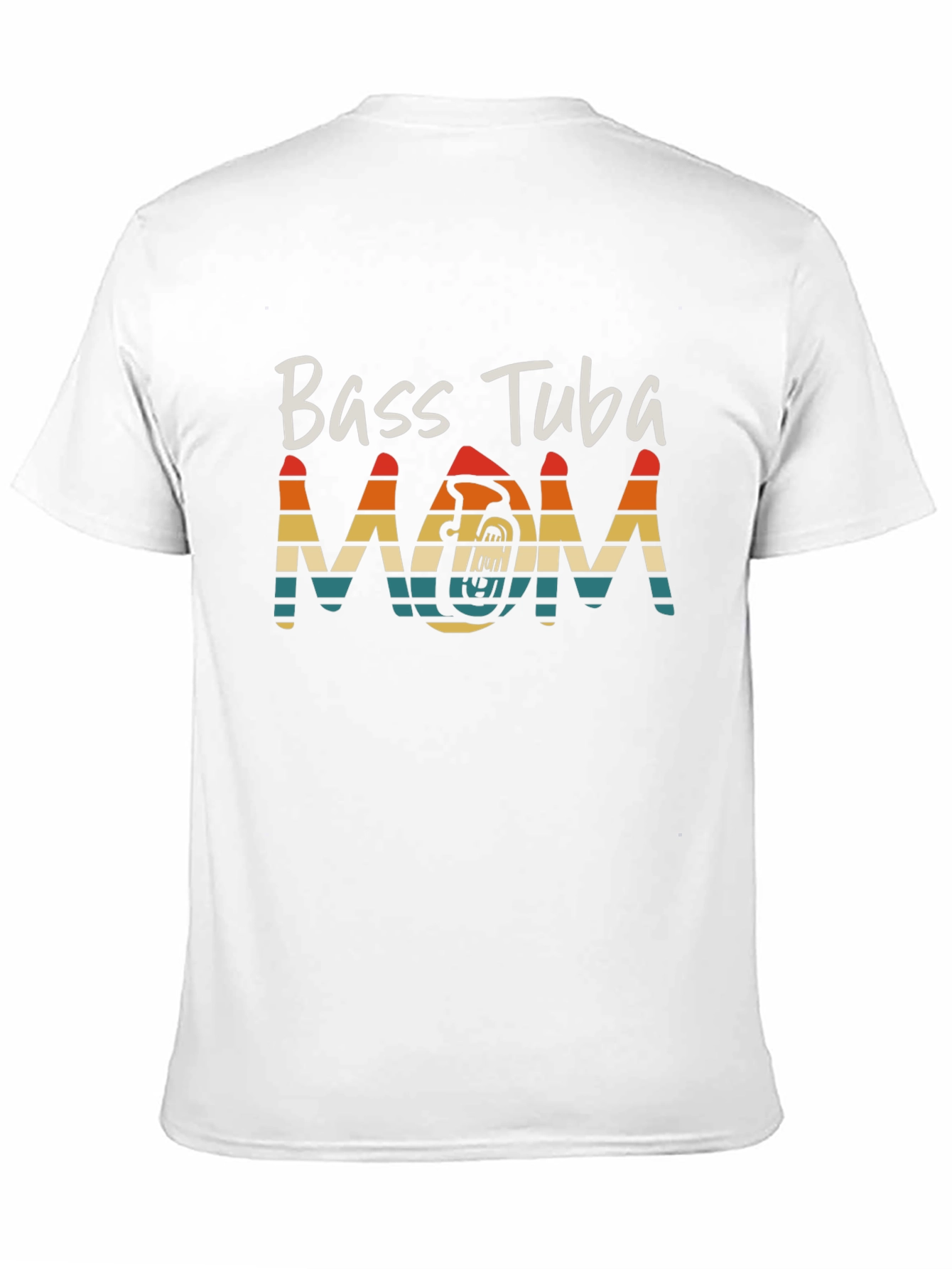Bass Tuba Mom Graphic Tee - Music Lover Shirt