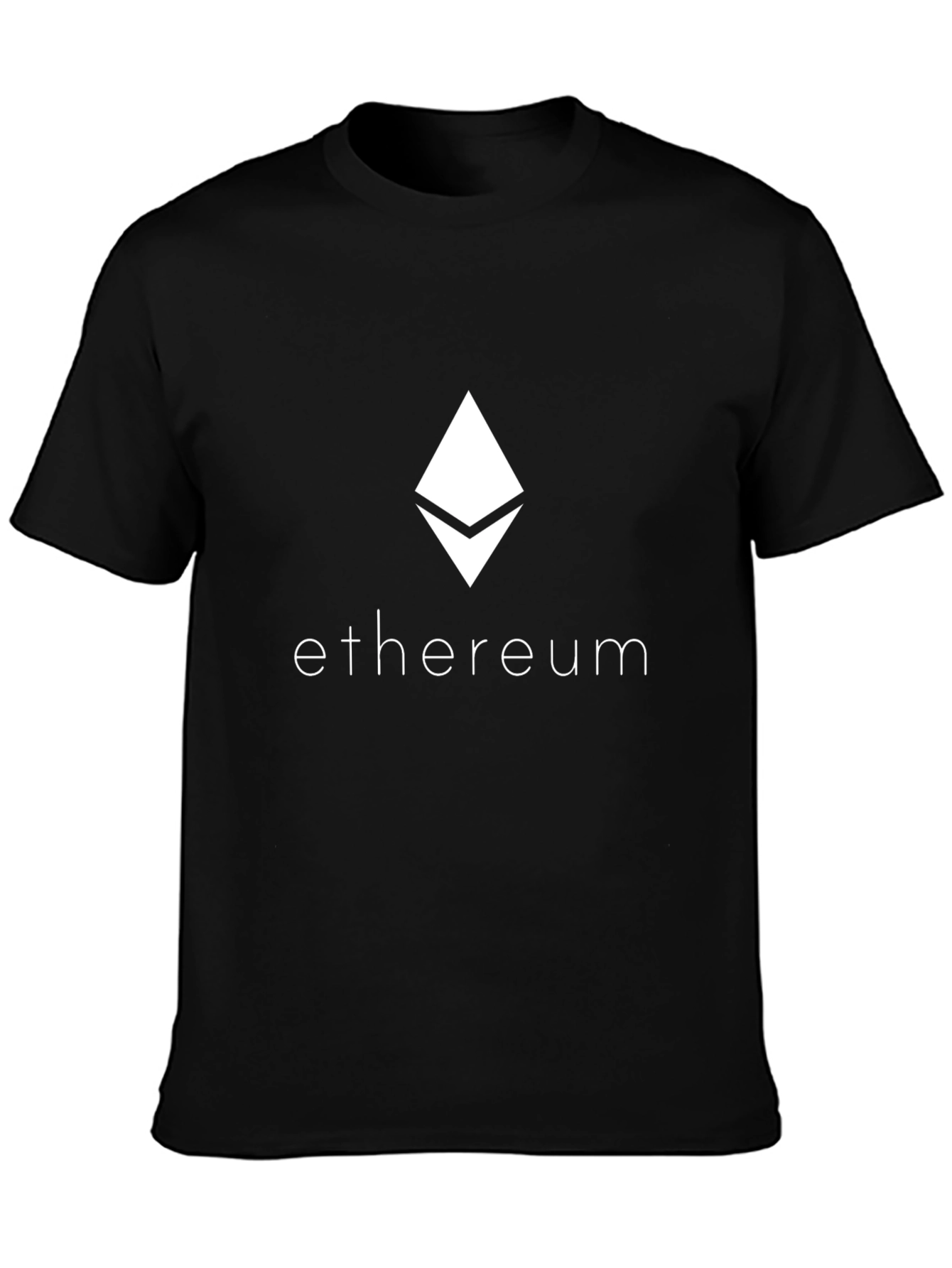 Ethereum Logo Black T-Shirt Cryptocurrency
