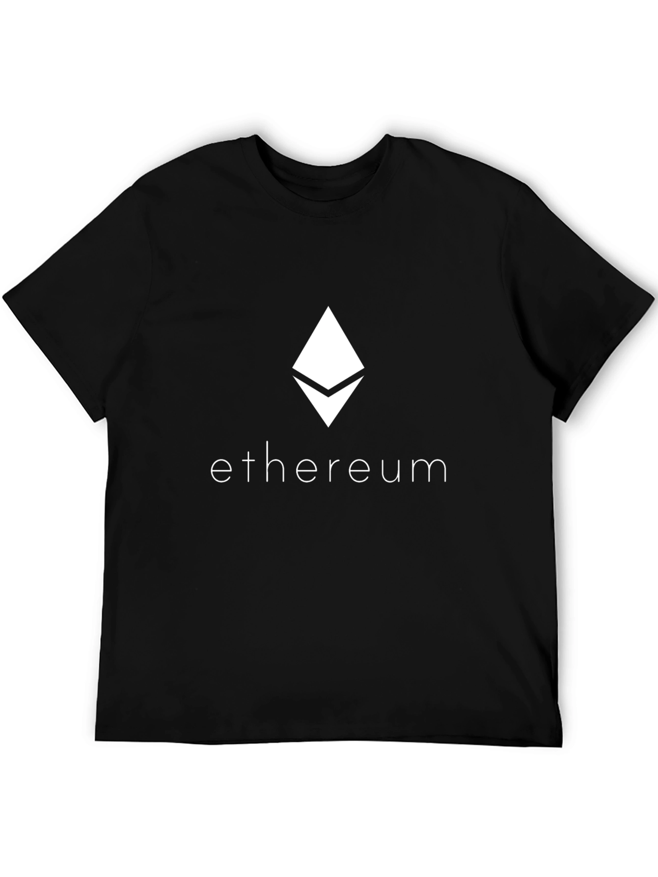 Ethereum Logo Black T-Shirt Cryptocurrency