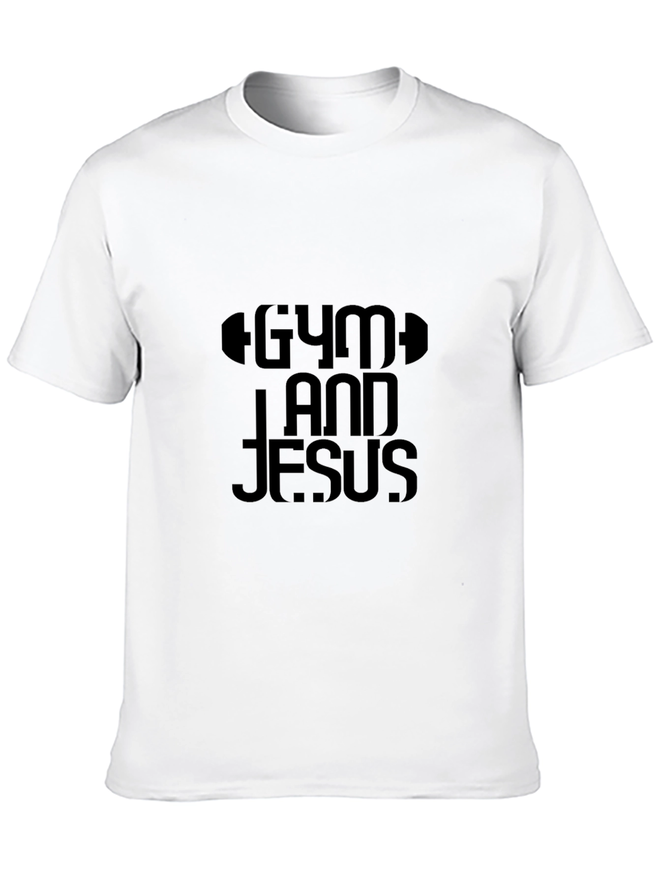 Gym and Jesus Black T-Shirt