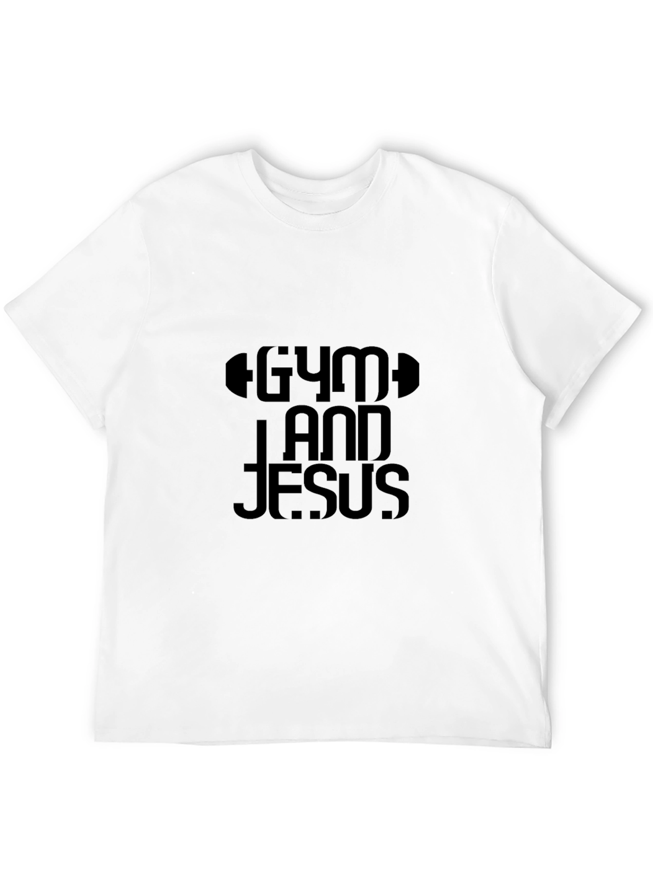 Gym and Jesus Black T-Shirt