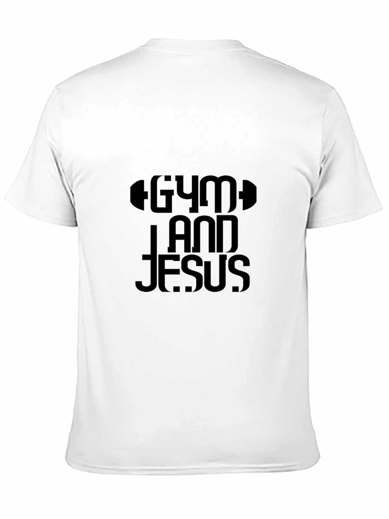 Gym and Jesus Black T-Shirt