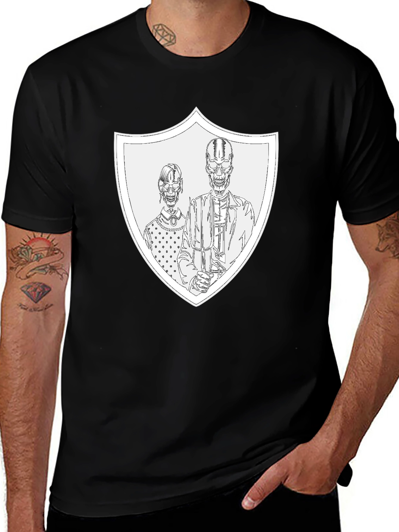 Skeleton Family Crest T-Shirt