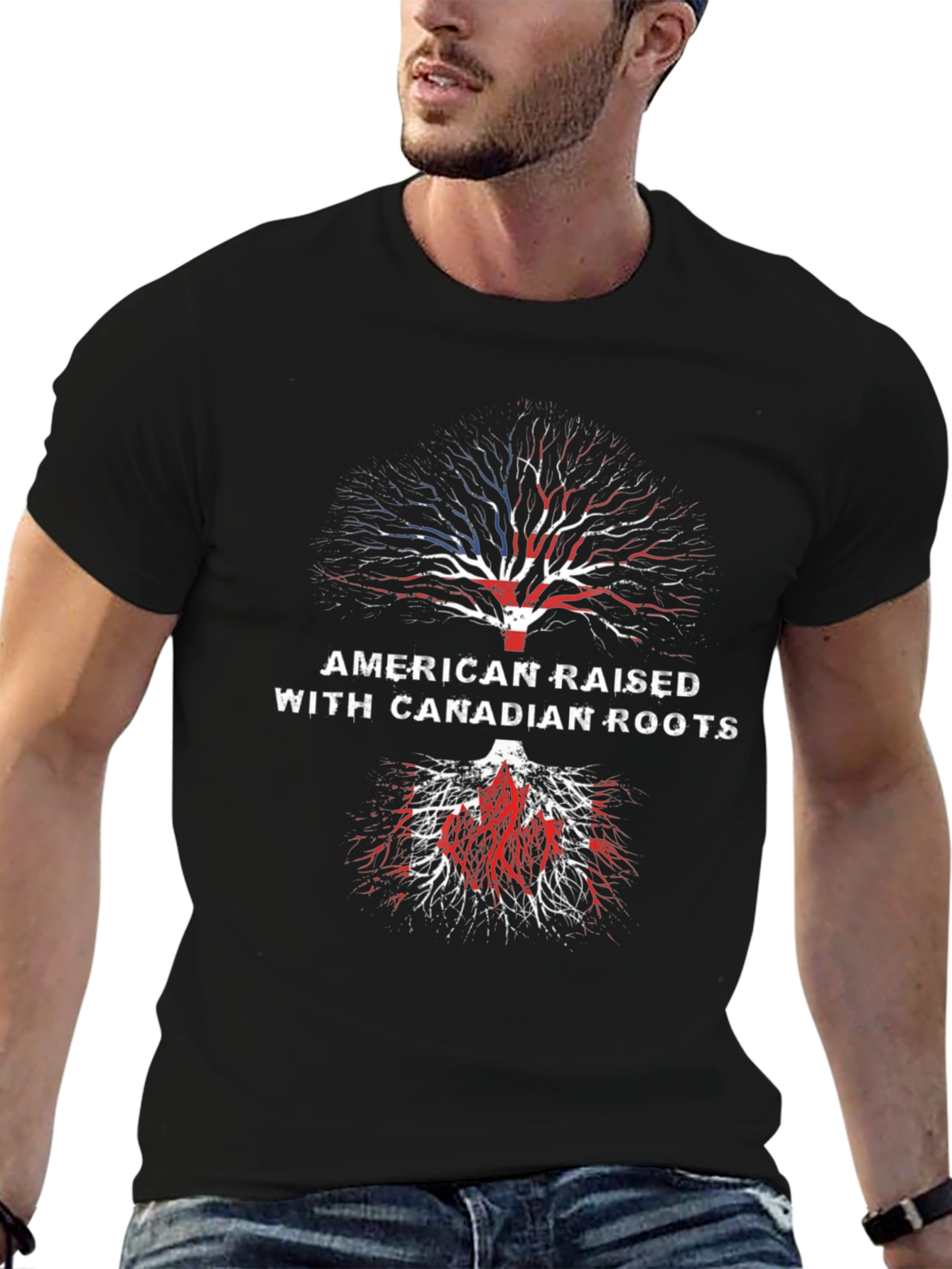 American Raised with Canadian Roots T-Shirt