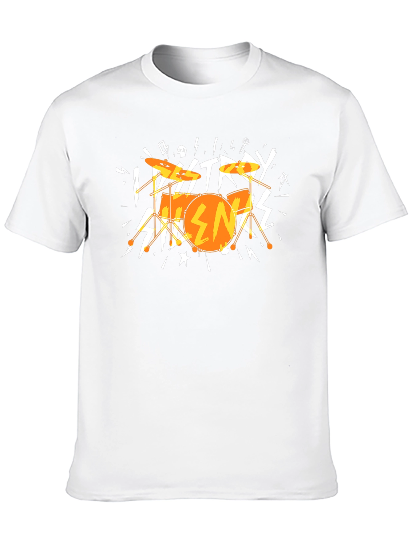 Destroy Silence Drum Graphic Tee - Rock On!