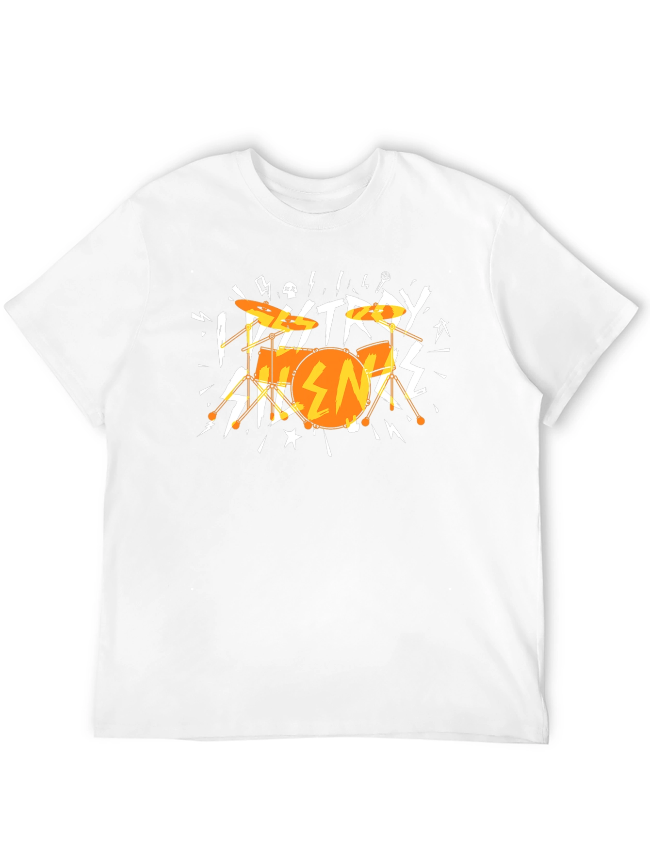 Destroy Silence Drum Graphic Tee - Rock On!