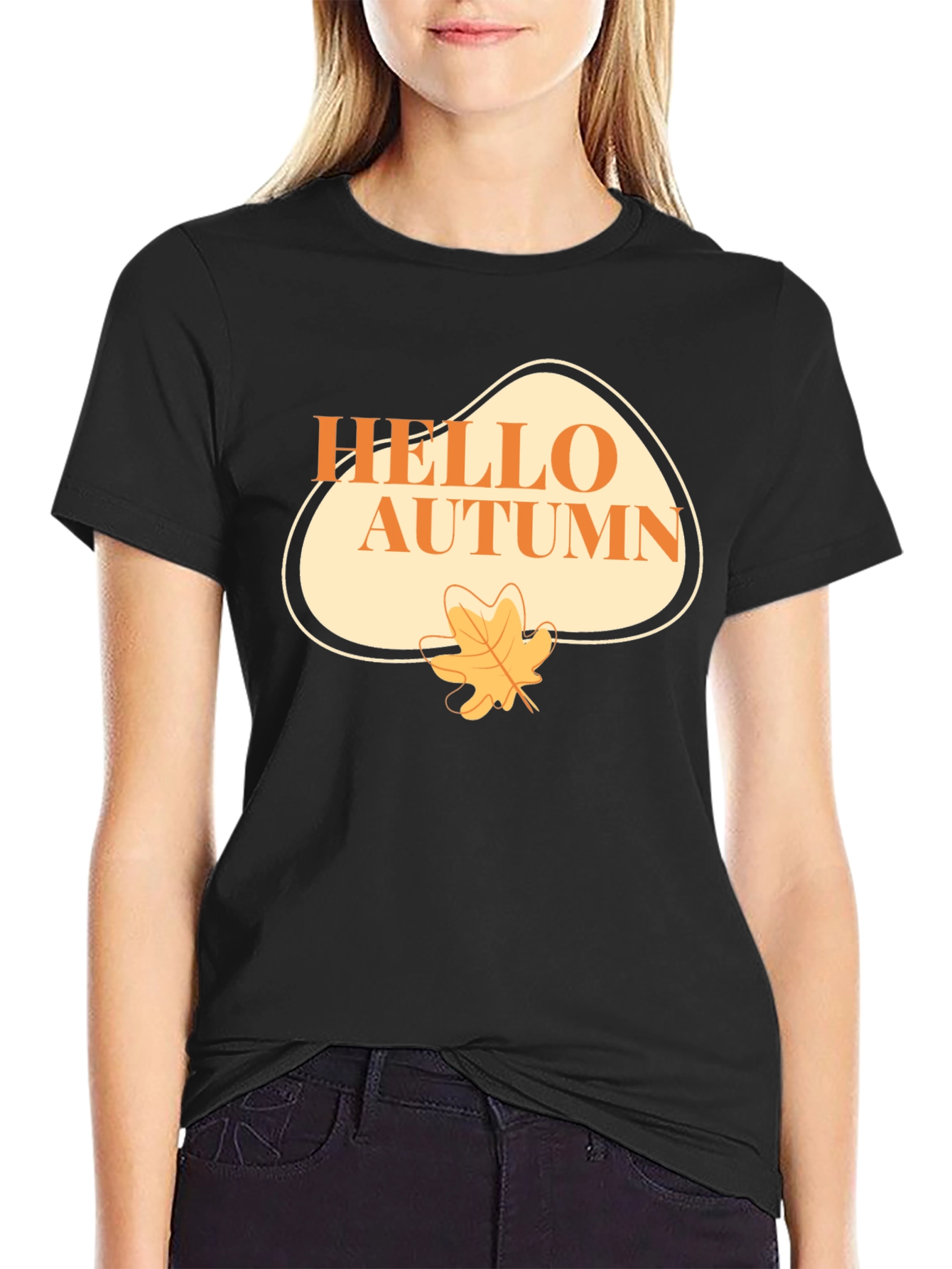 Hello Autumn Graphic T-Shirt - Seasonal Comfort