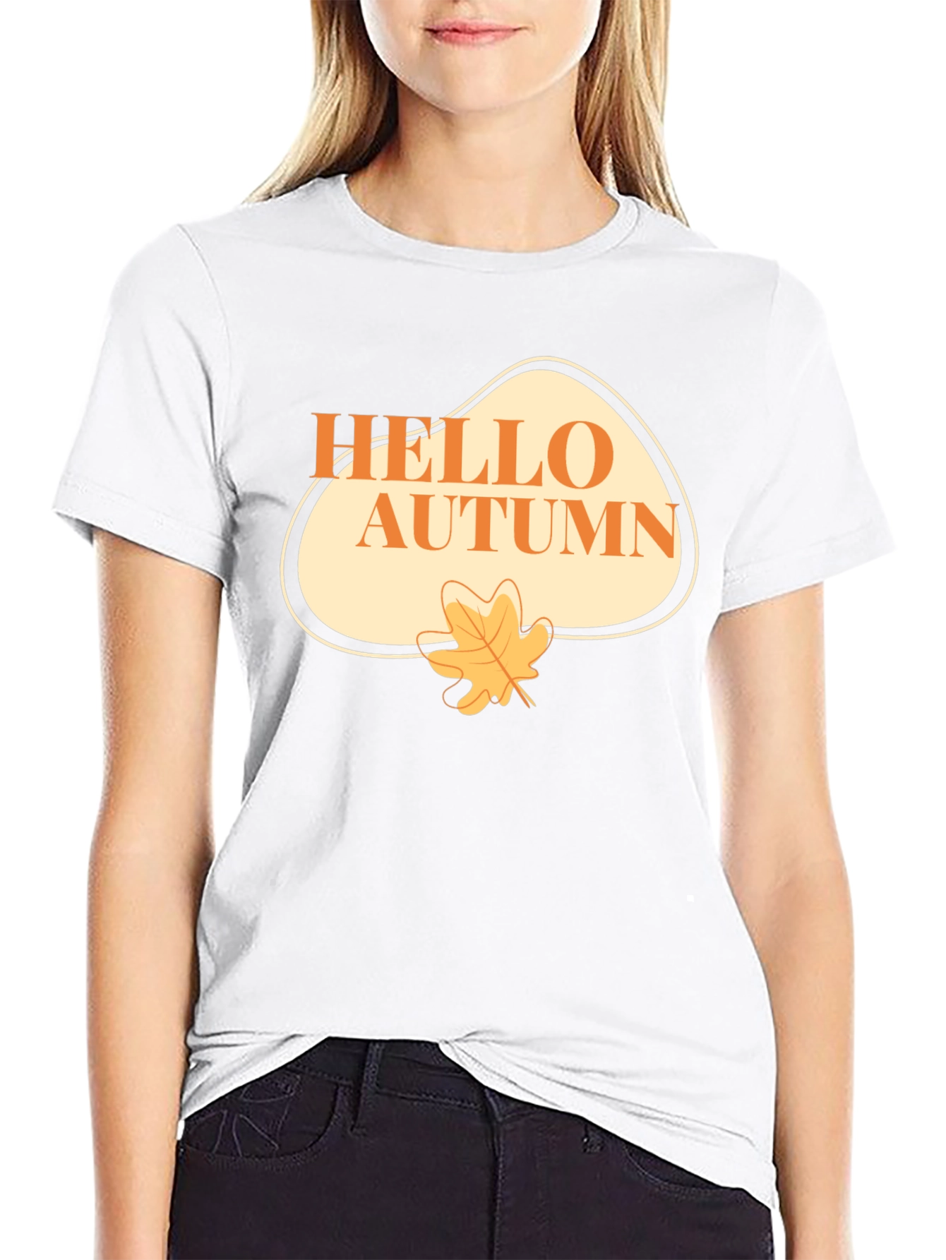 Hello Autumn Graphic T-Shirt - Seasonal Comfort