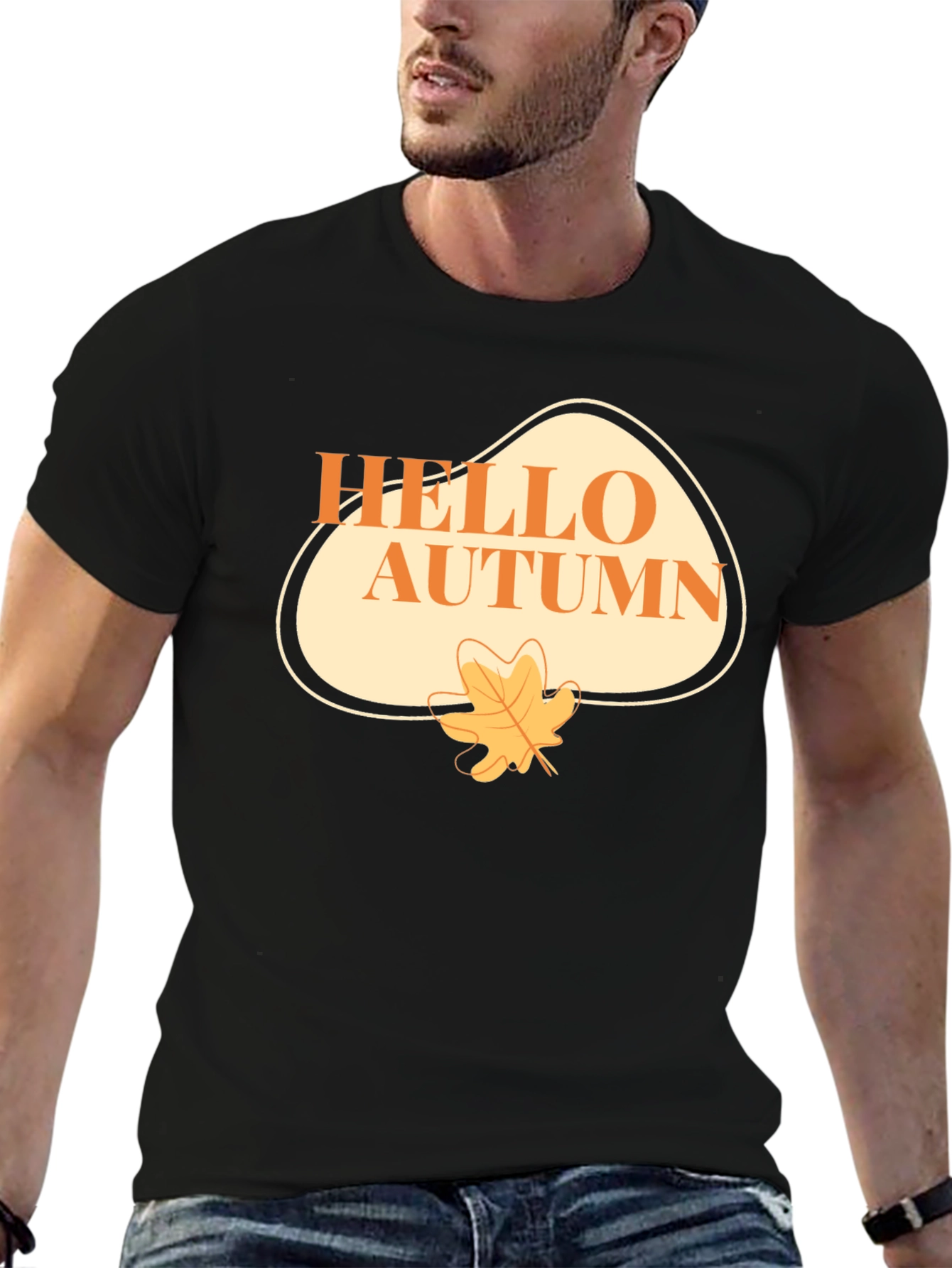 Hello Autumn Graphic T-Shirt - Seasonal Comfort