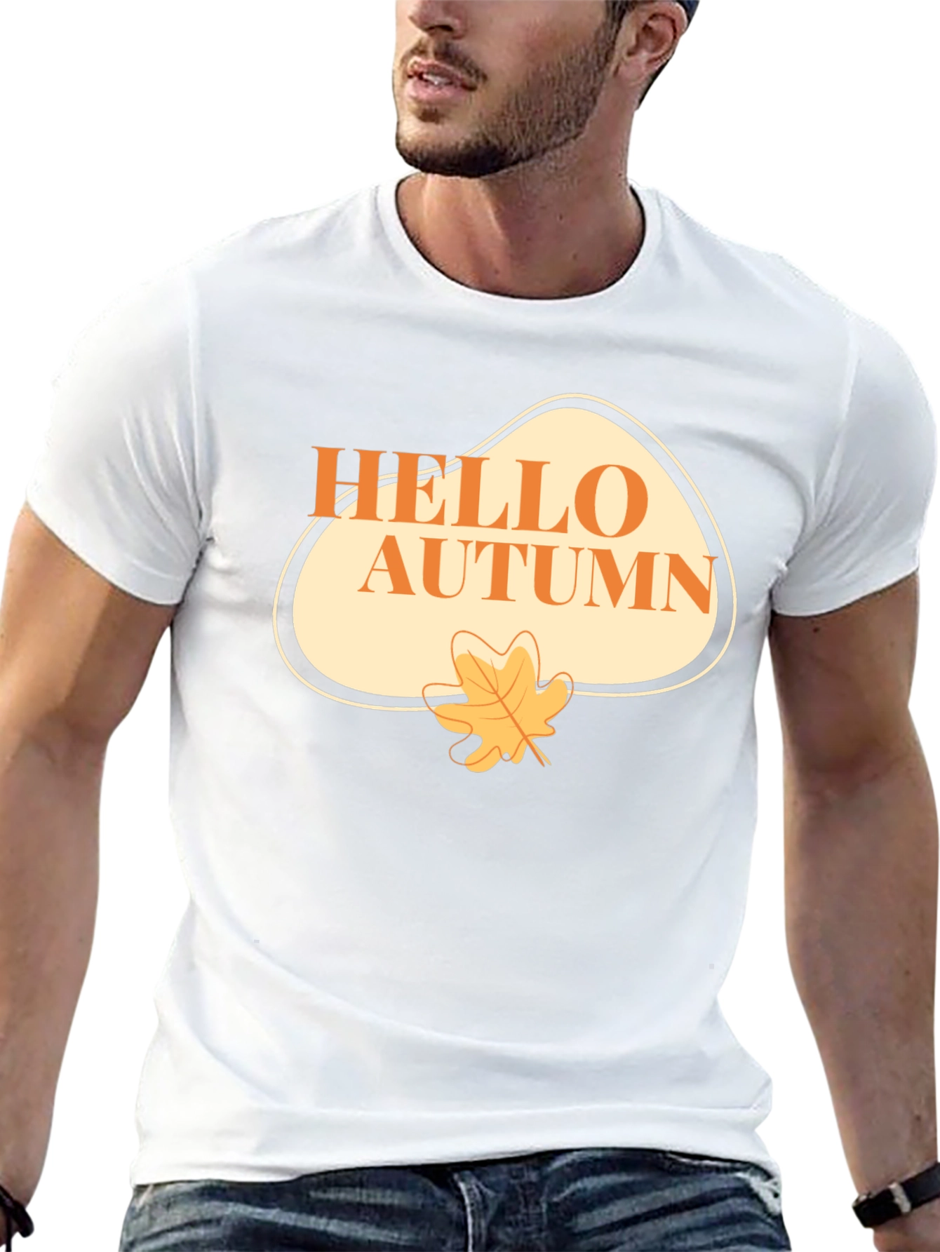 Hello Autumn Graphic T-Shirt - Seasonal Comfort