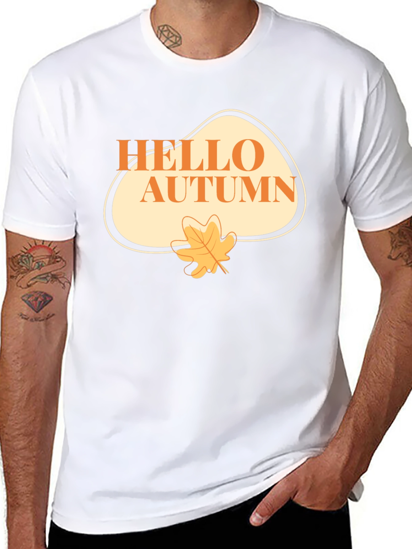 Hello Autumn Graphic T-Shirt - Seasonal Comfort