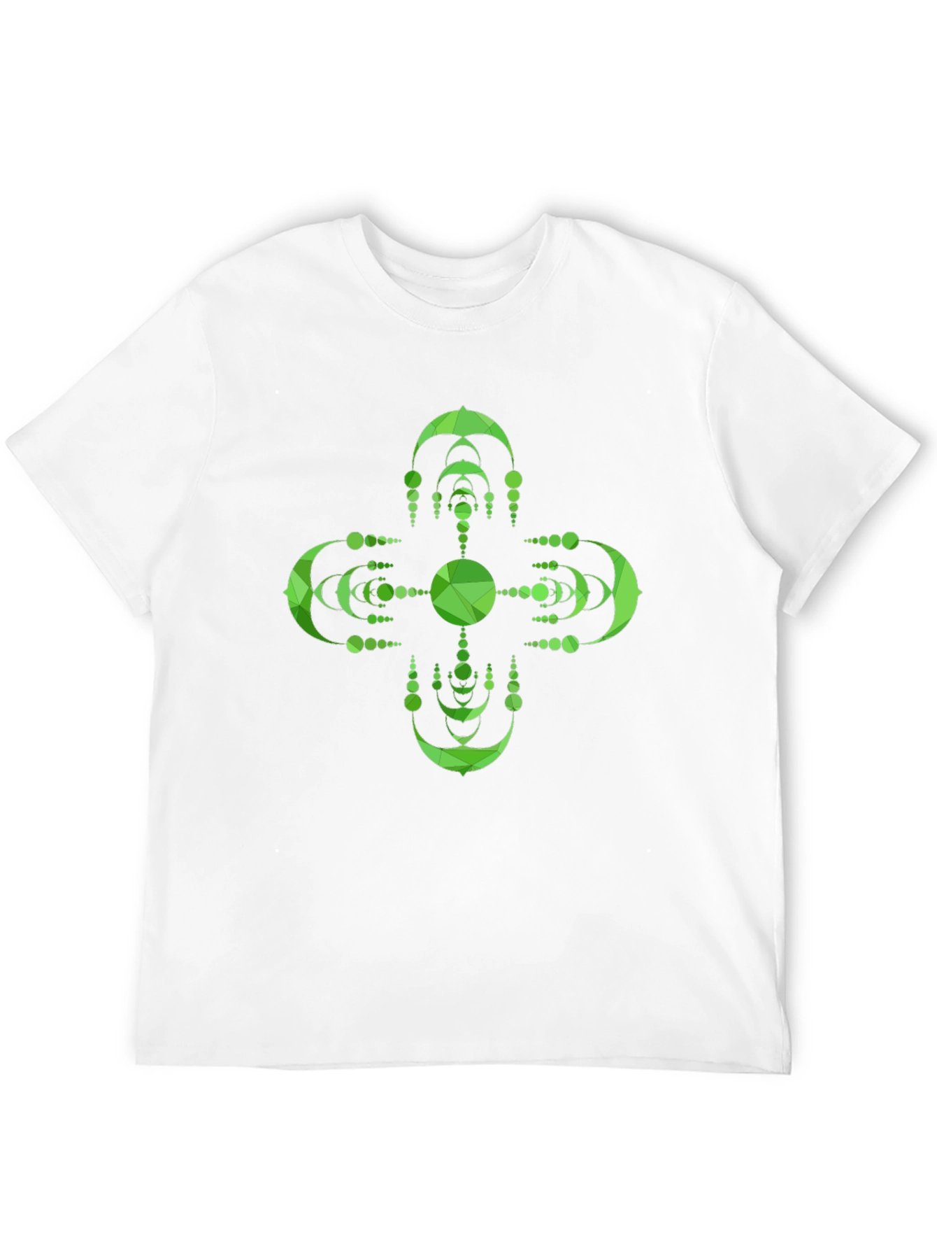 Geometric Green Mandala Graphic Tee
