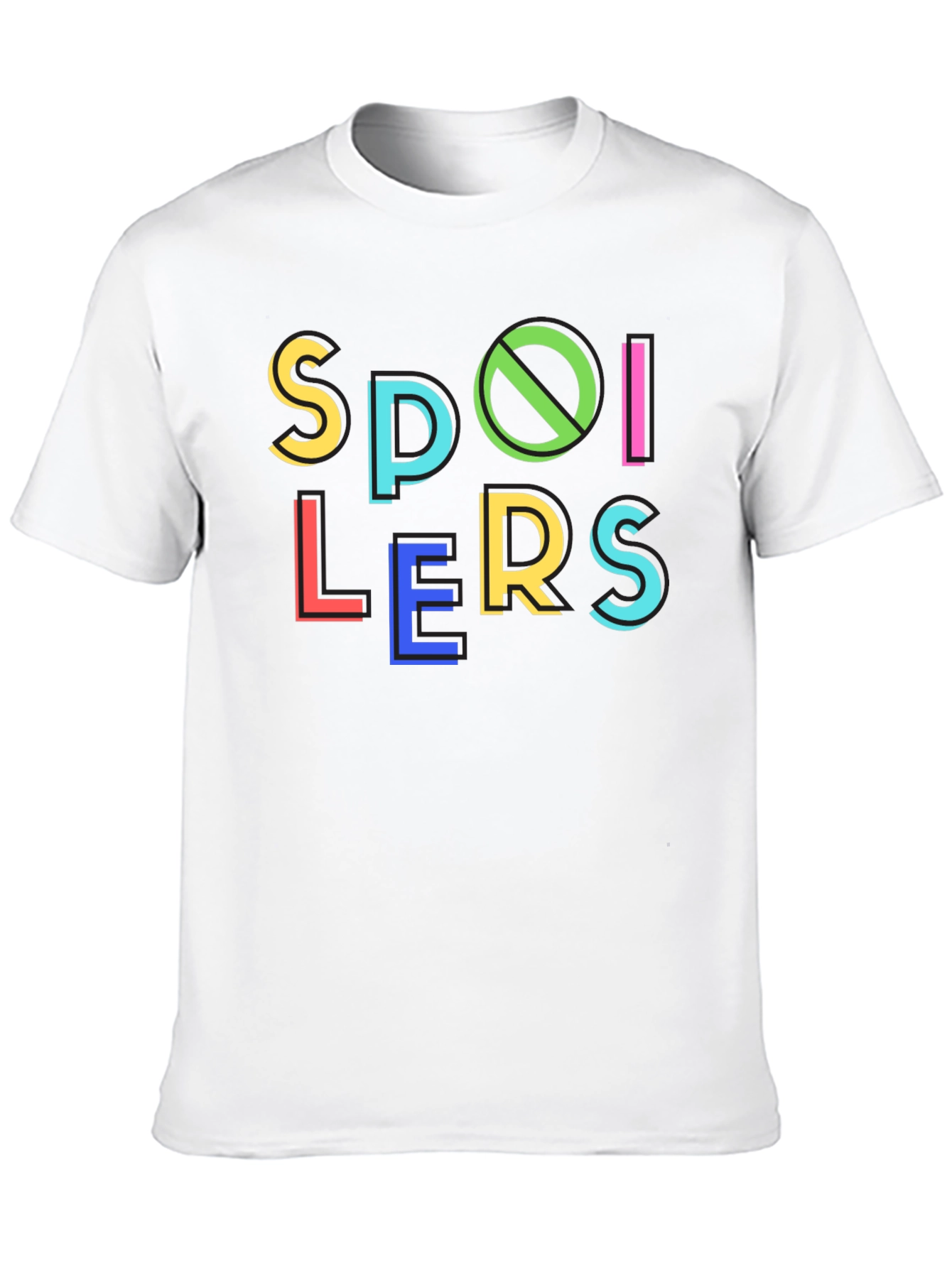 Spoilers Graphic Print T-Shirt - Crew Neck Tee