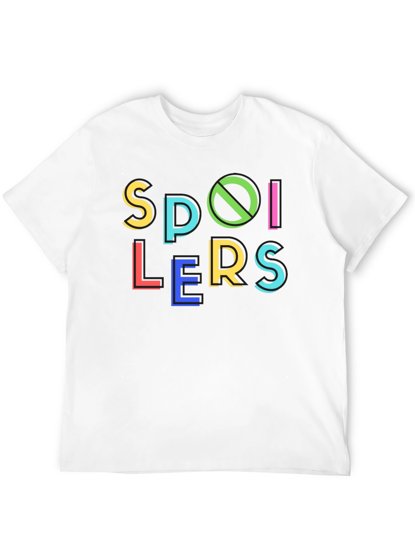 Spoilers Graphic Print T-Shirt - Crew Neck Tee