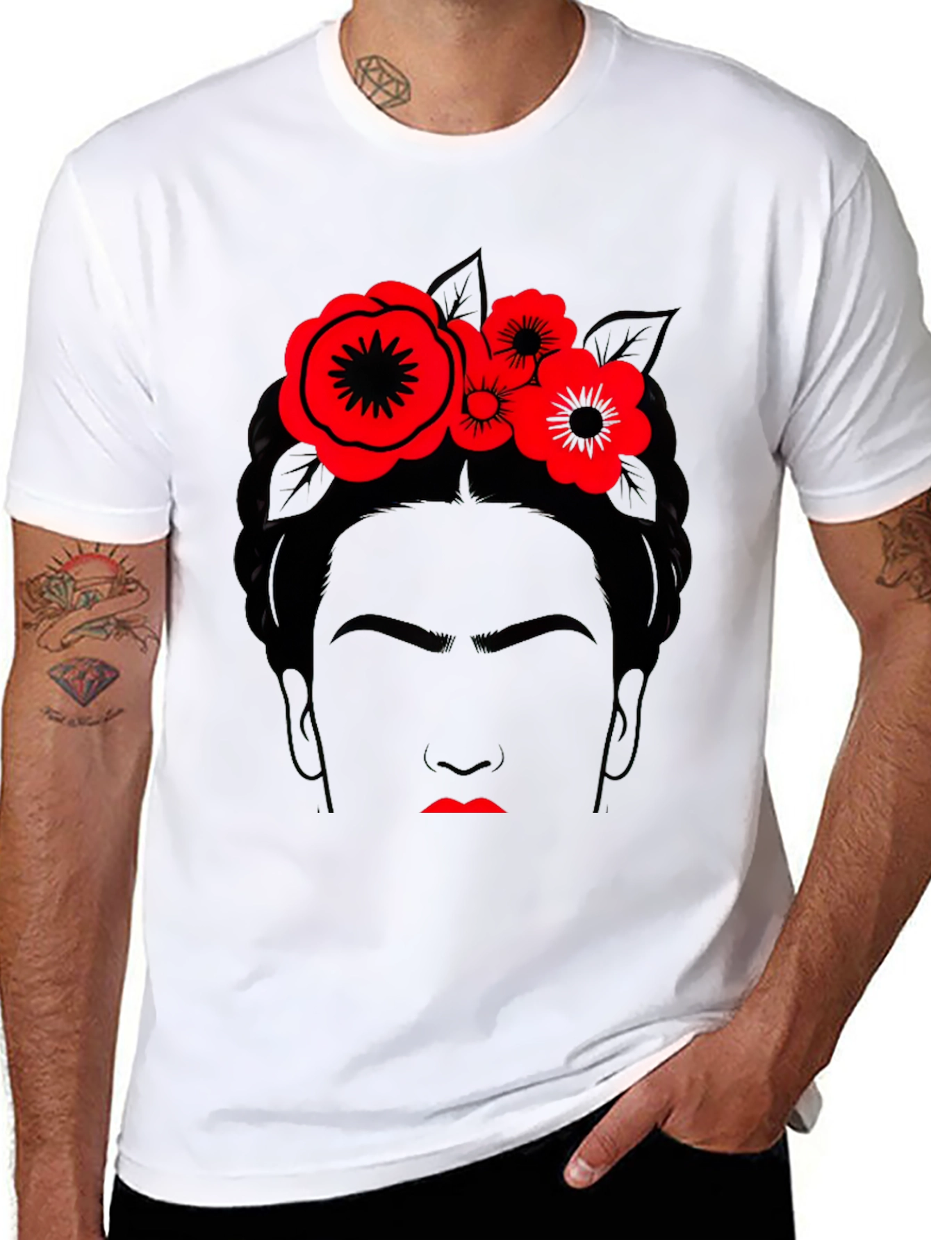 Frida Kahlo Graphic T-Shirt - Black Cotton Tee