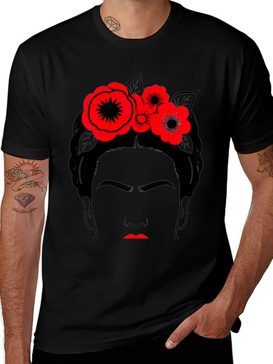 Frida Kahlo Graphic T-Shirt - Black Cotton Tee