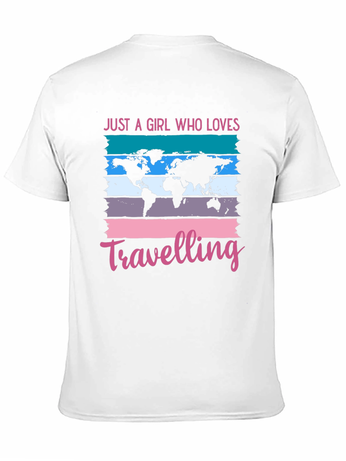 Girl Who Loves Traveling Graphic T-Shirt