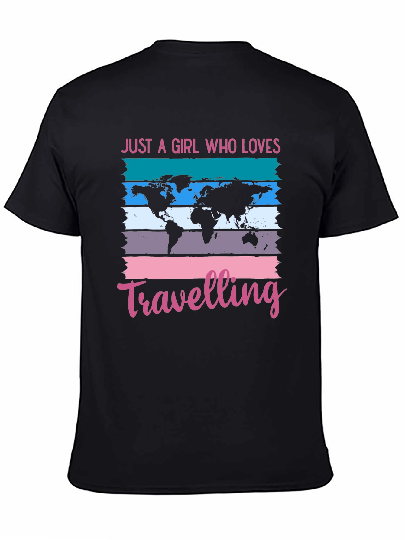 Girl Who Loves Traveling Graphic T-Shirt