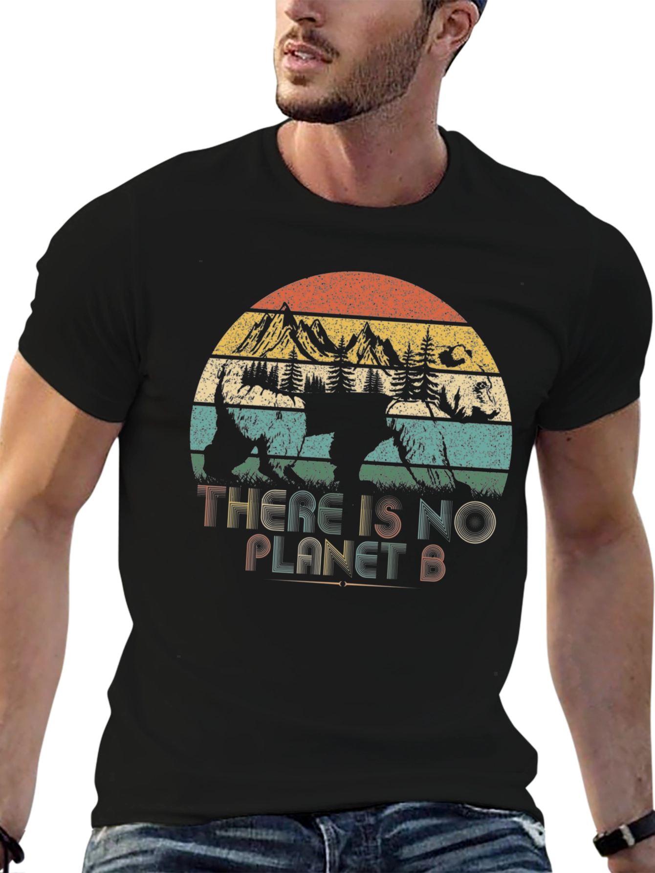 Retro There is No Planet B Graphic Tee