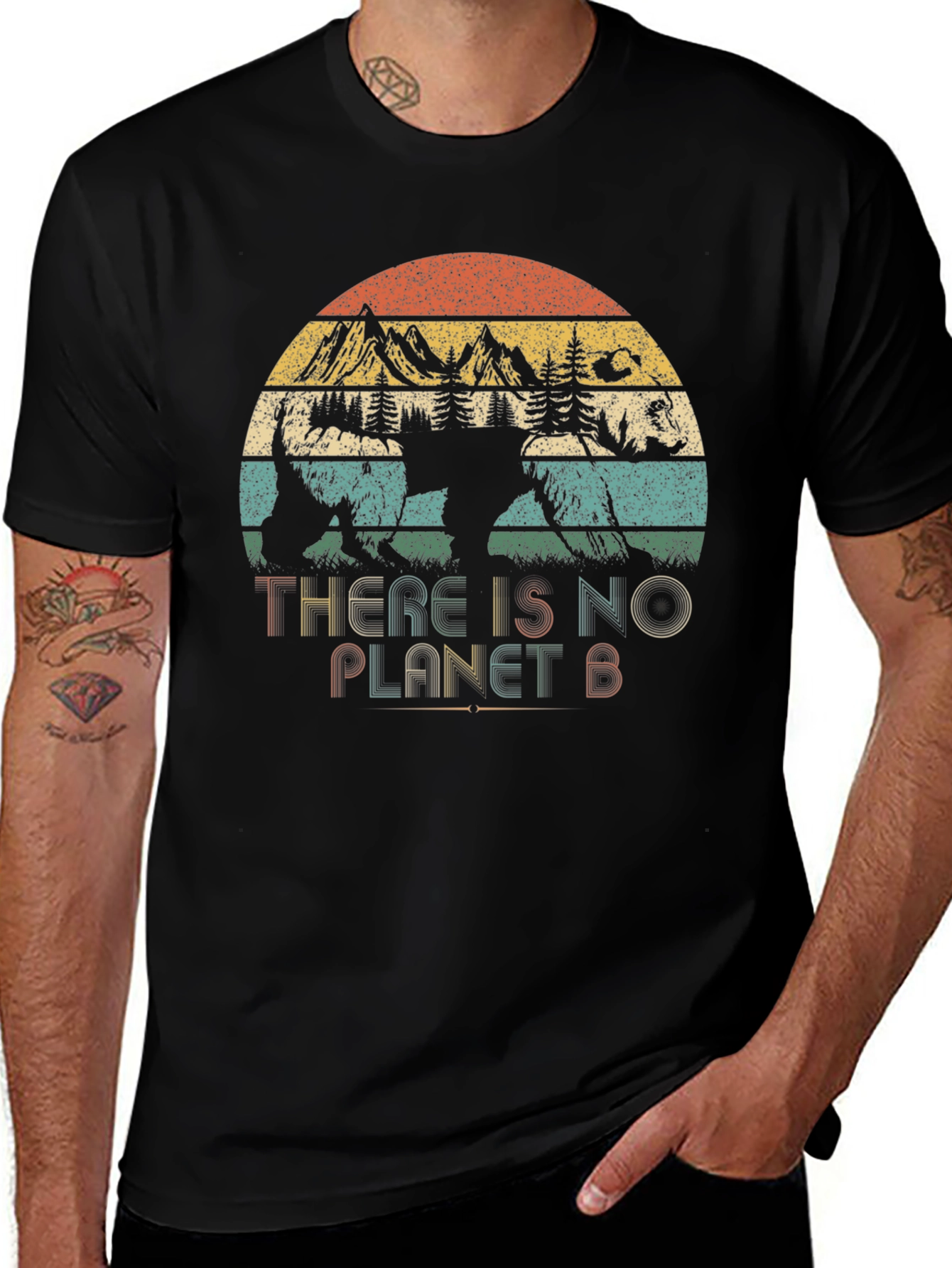 Retro There is No Planet B Graphic Tee