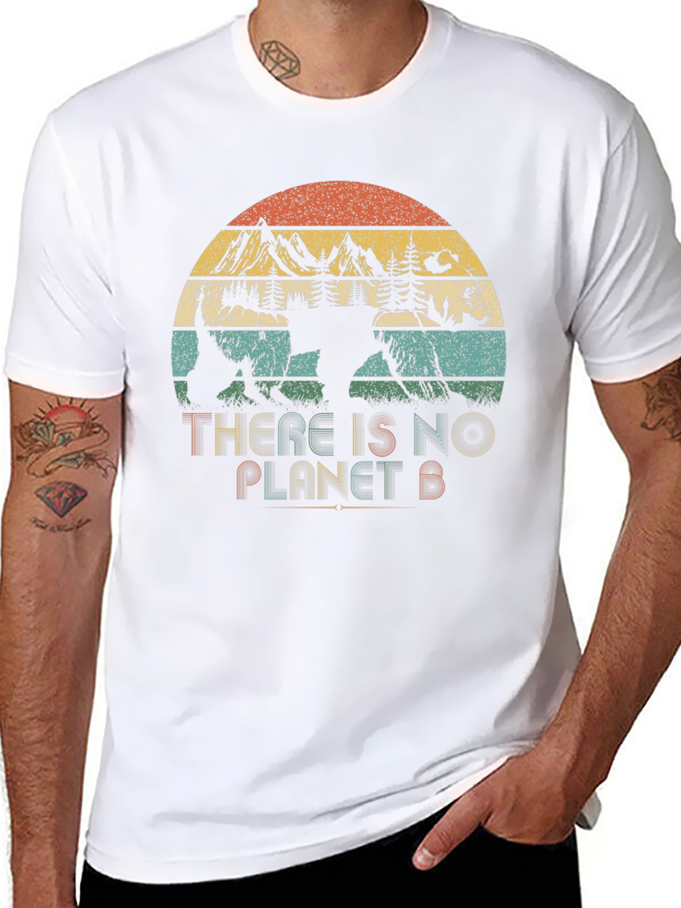 Retro There is No Planet B Graphic Tee