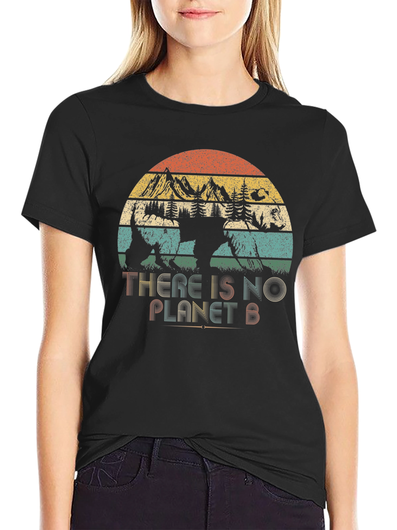 Retro There is No Planet B Graphic Tee