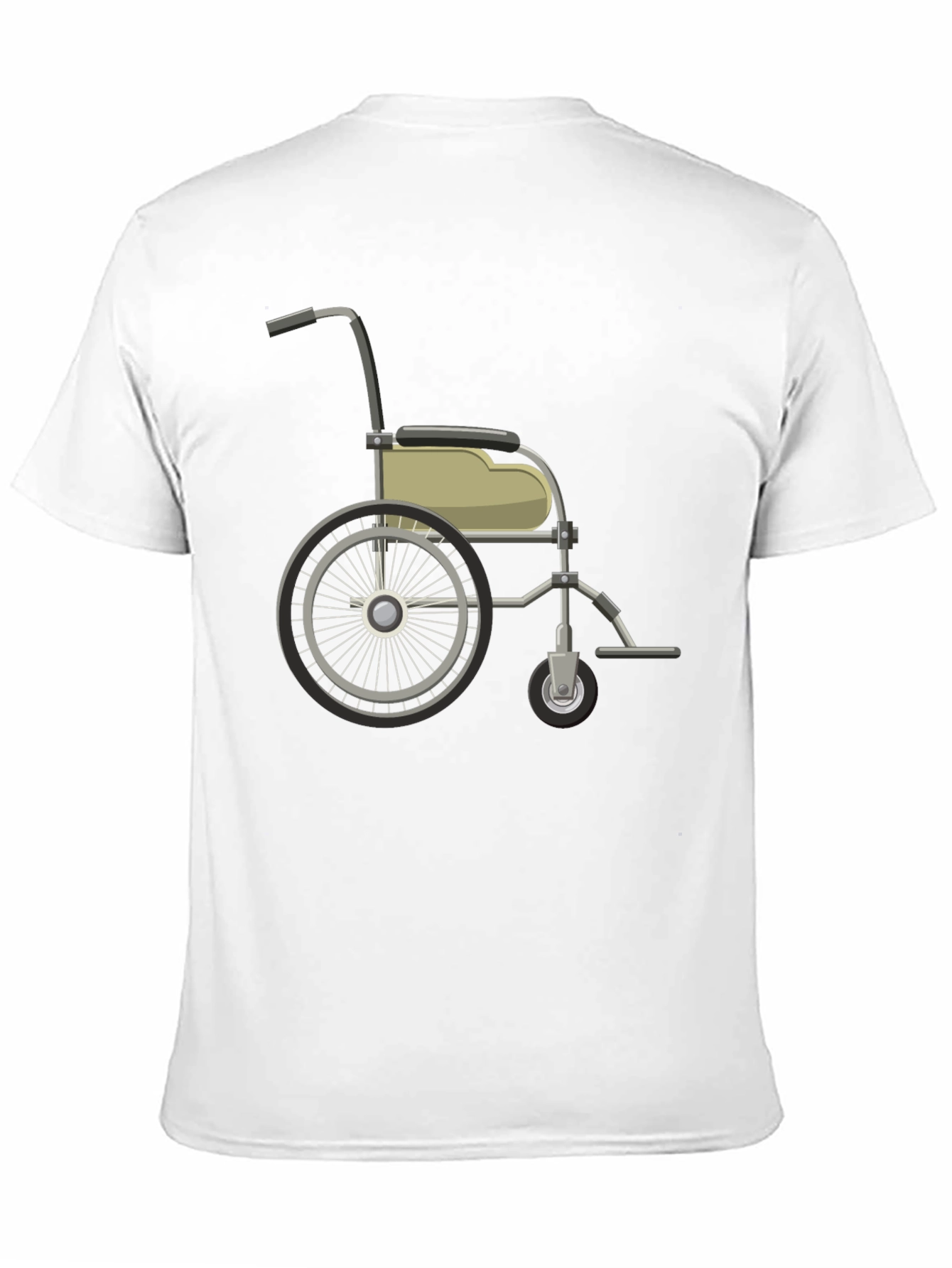 Wheelchair Graphic Black T-Shirt