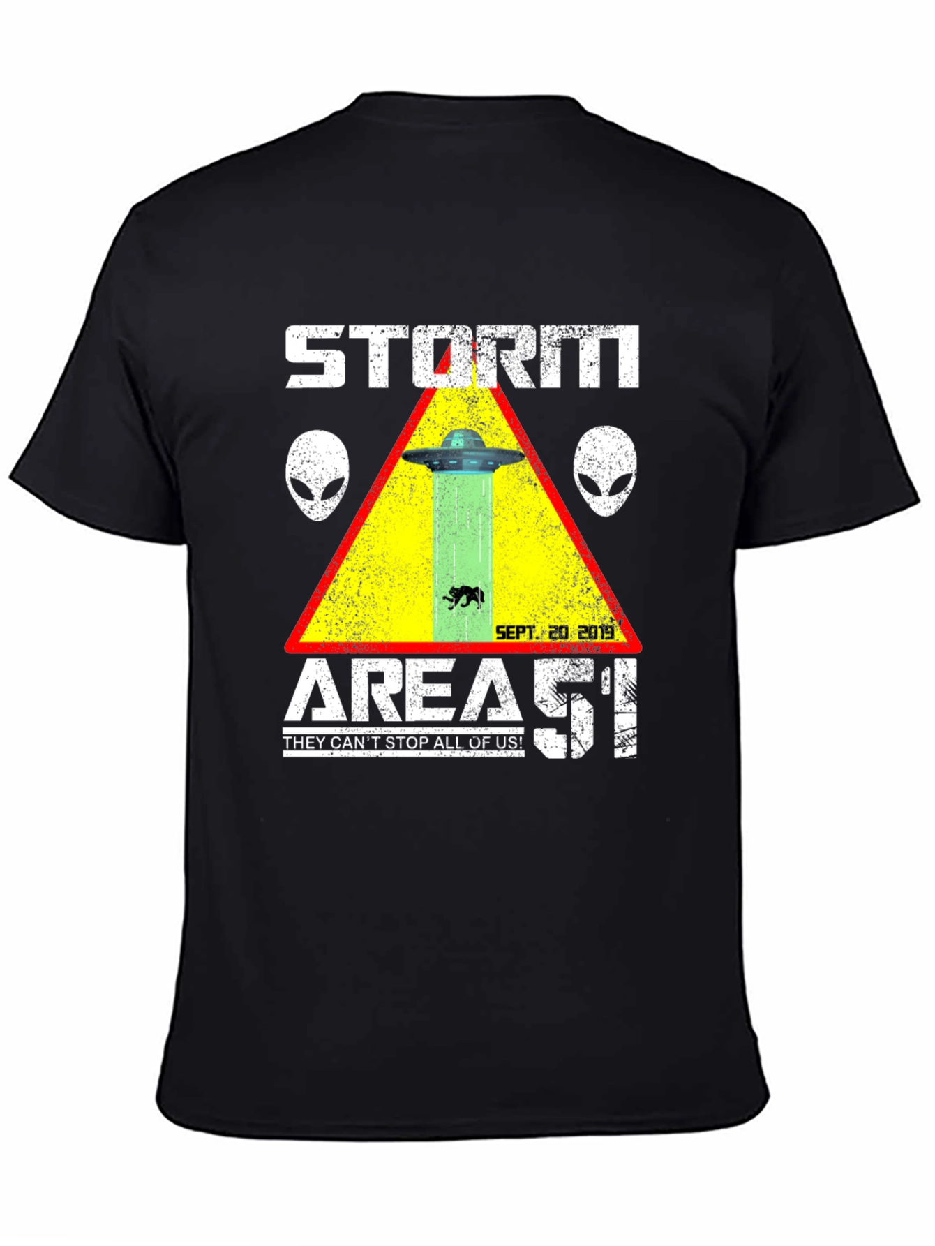 Storm Area 51 T-Shirt Alien UFO Graphic Tee