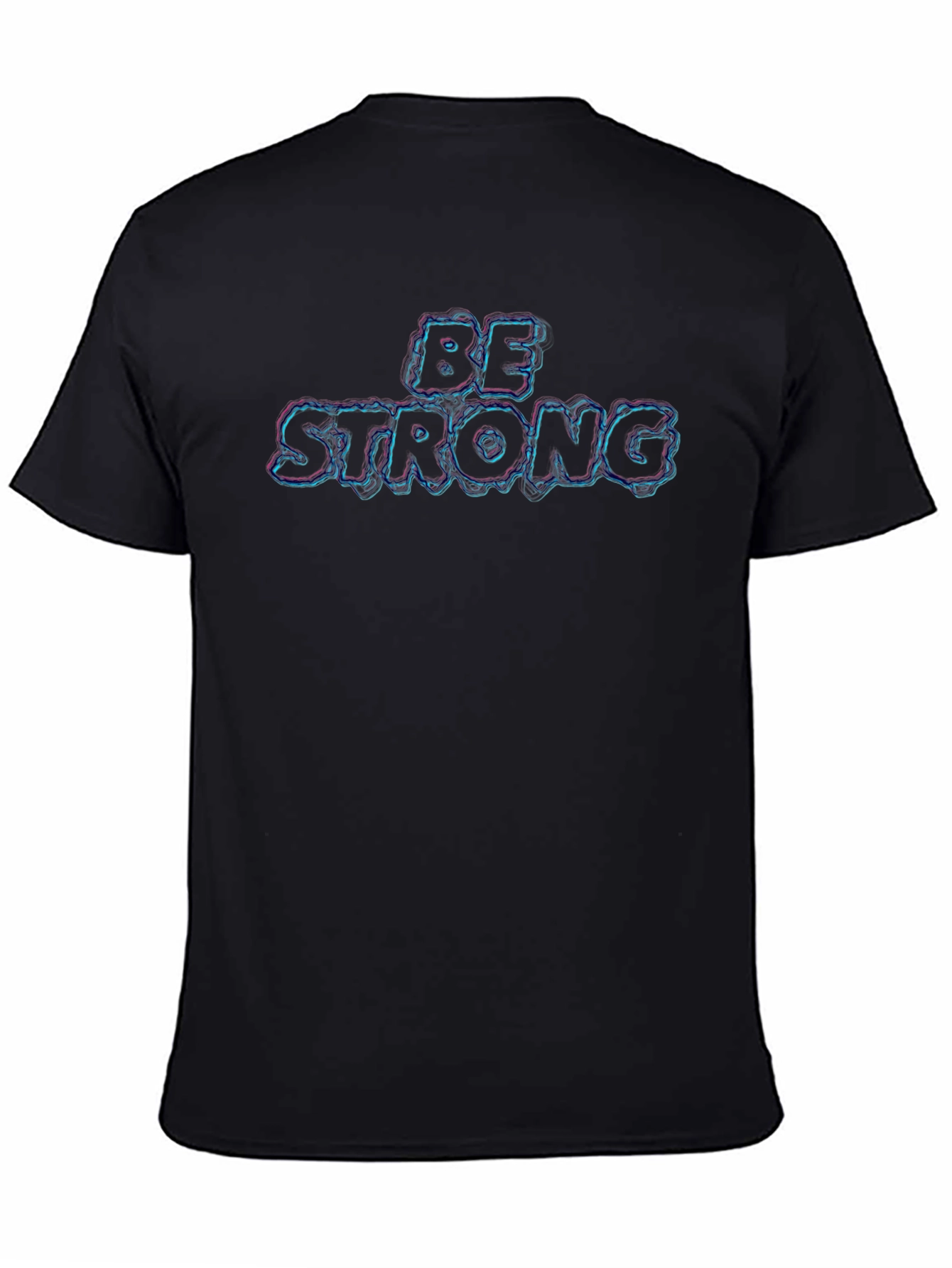 Be Strong Graphic T-Shirt - Black Cotton Tee