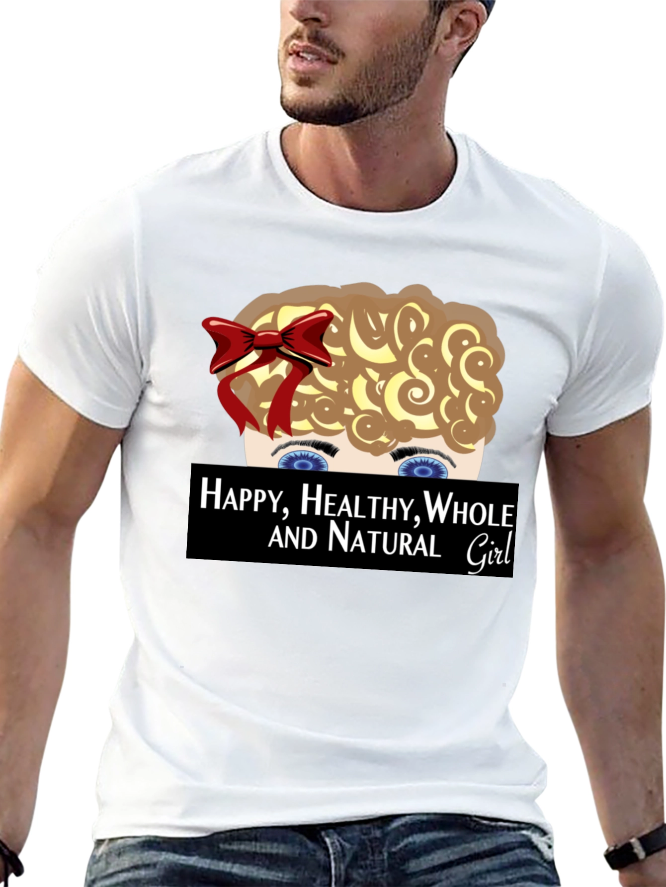 Happy Healthy Whole and Natural Girl T-Shirt