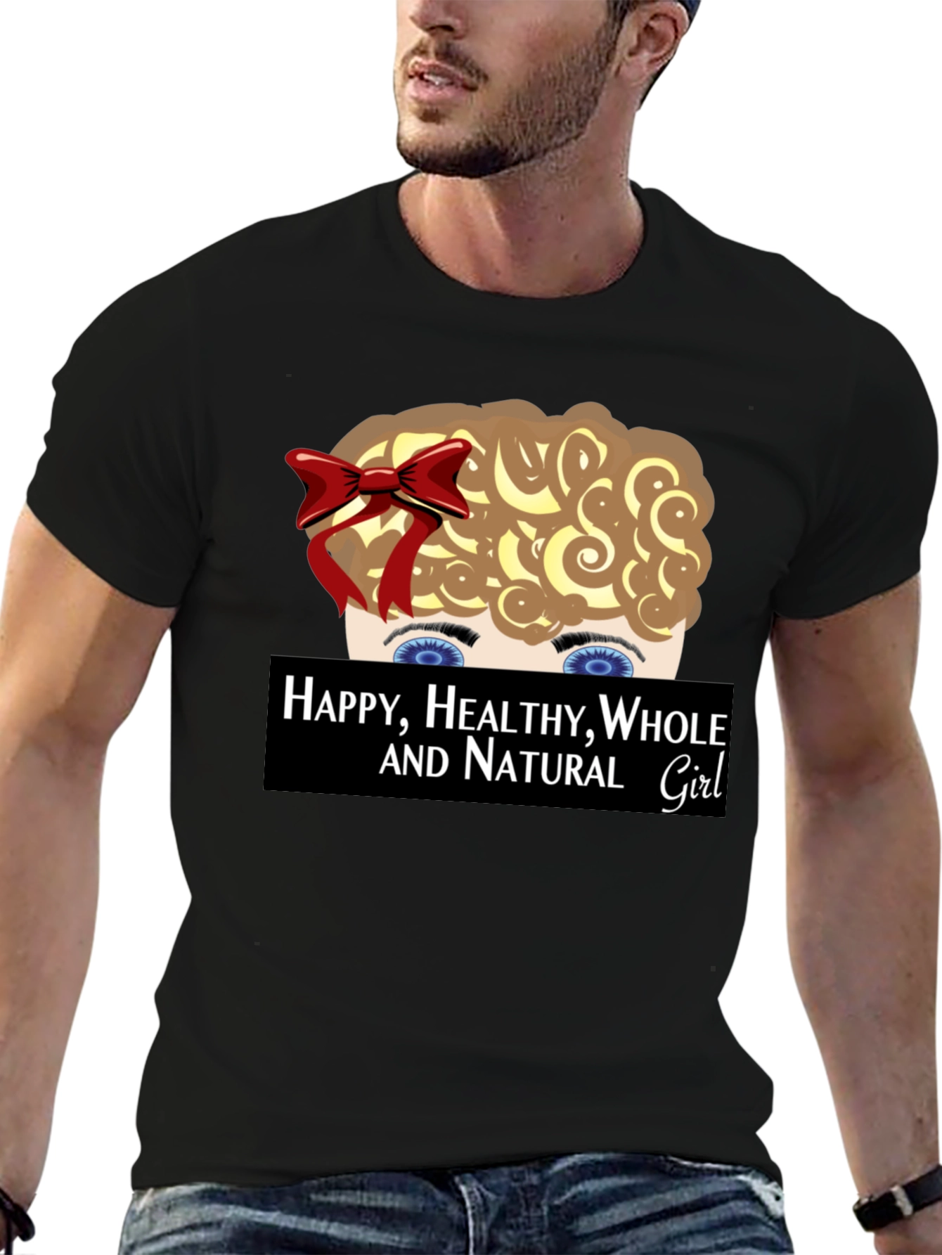 Happy Healthy Whole and Natural Girl T-Shirt