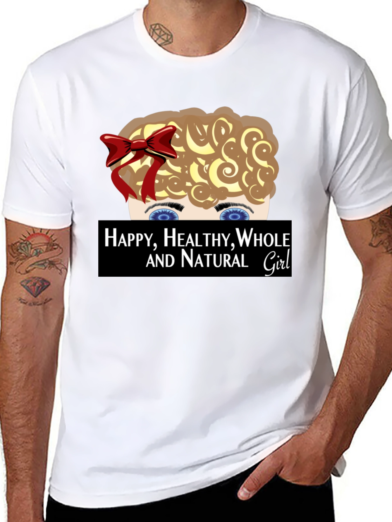 Happy Healthy Whole and Natural Girl T-Shirt