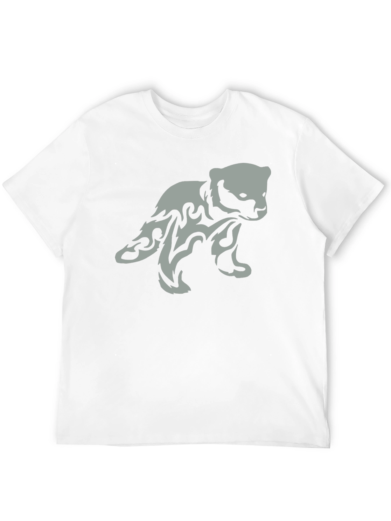 Tribal Bear Graphic Print T-Shirt
