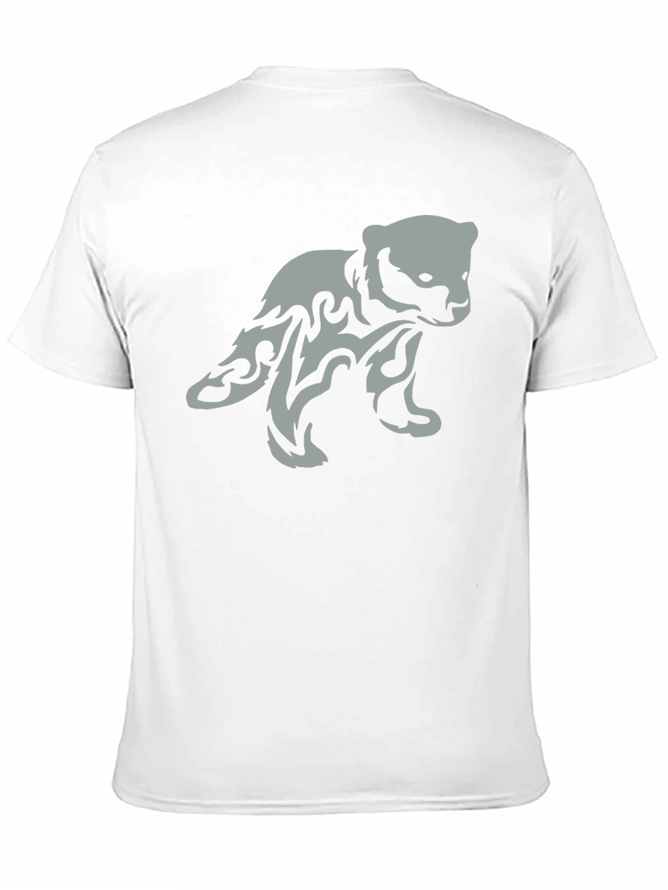 Tribal Bear Graphic Print T-Shirt