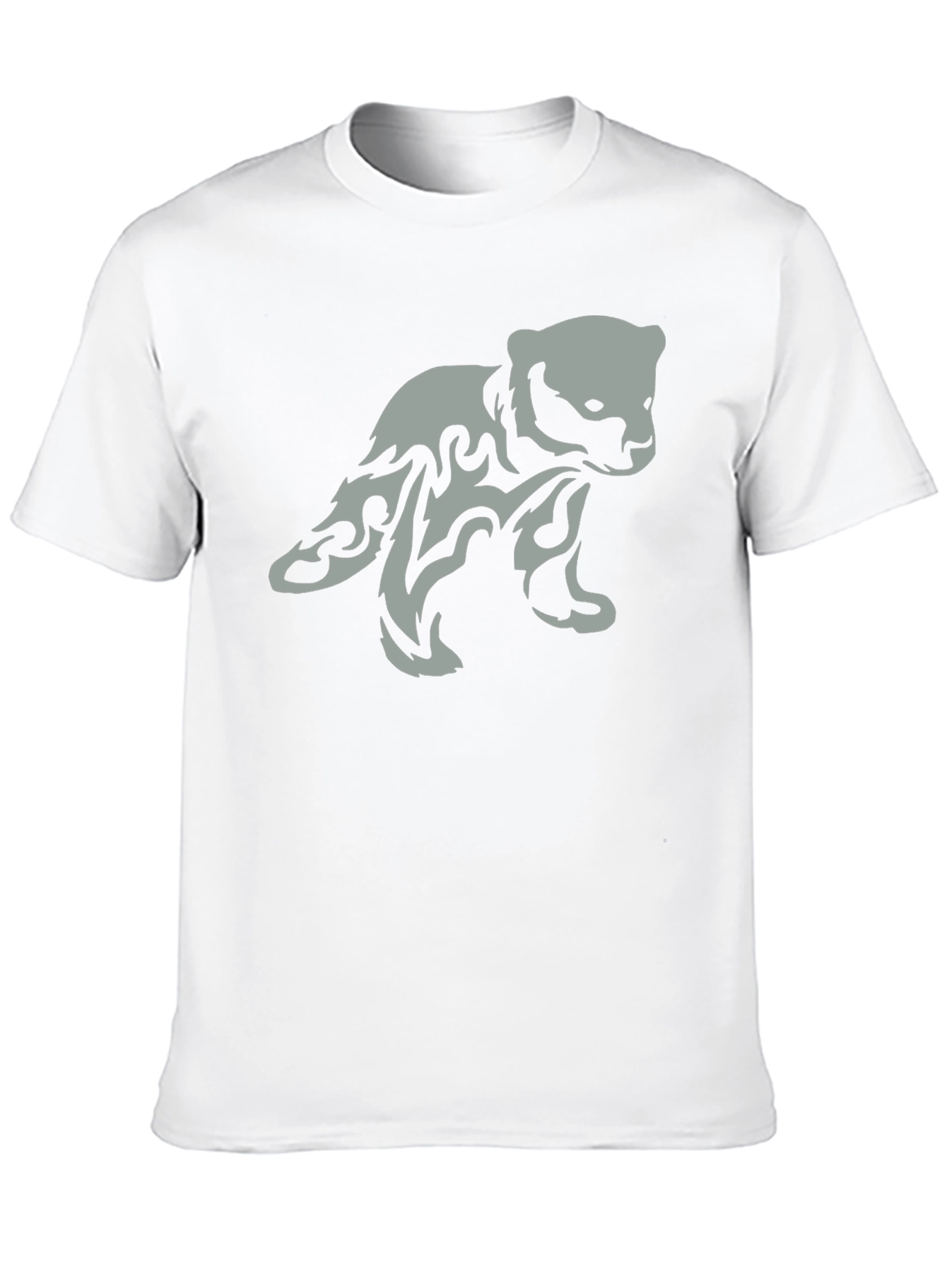 Tribal Bear Graphic Print T-Shirt