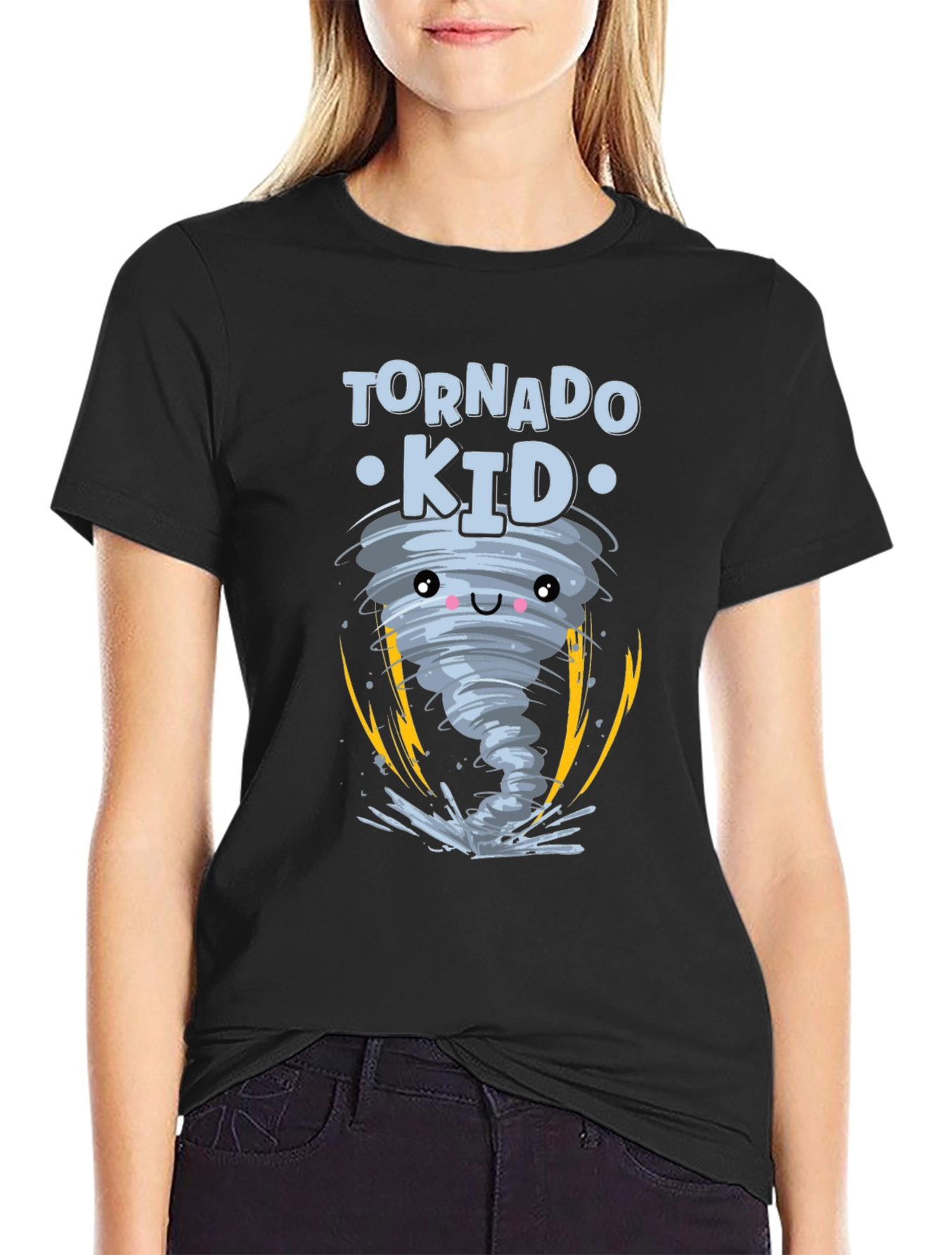 Tornado Kid Graphic Black T-Shirt