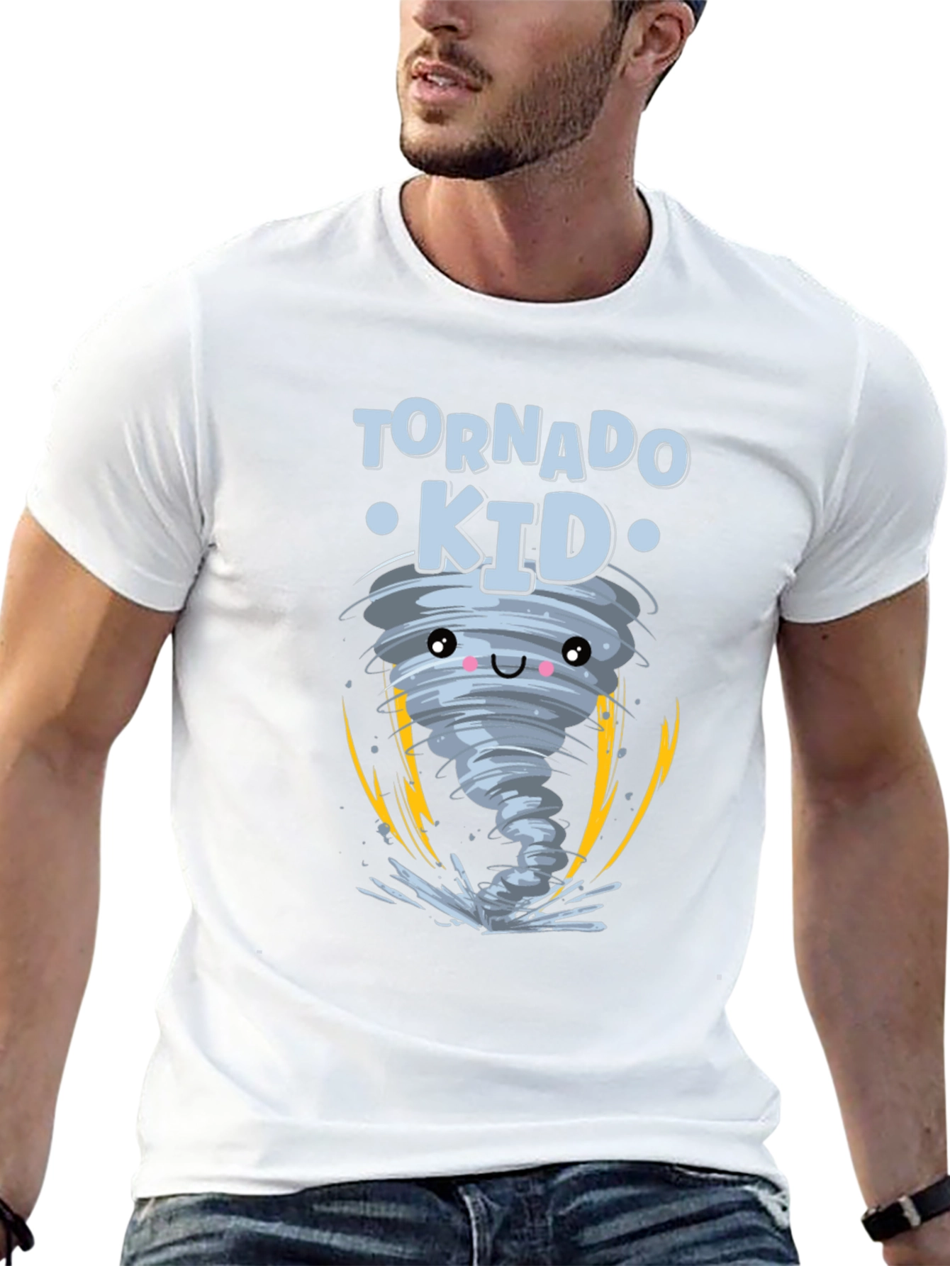 Tornado Kid Graphic Black T-Shirt