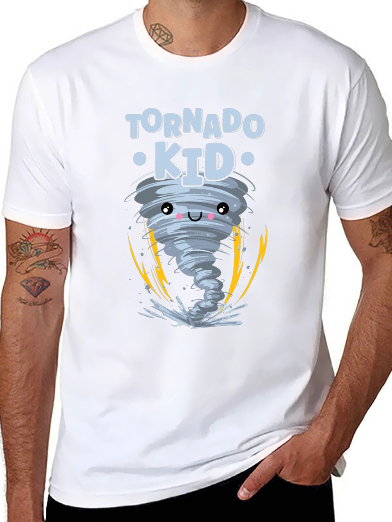 Tornado Kid Graphic Black T-Shirt