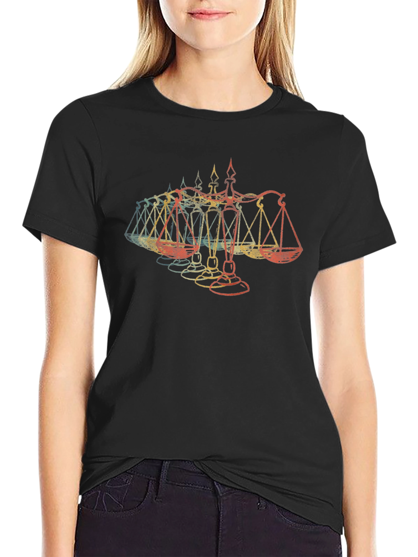 Scales of Justice Graphic T-Shirt - Mens