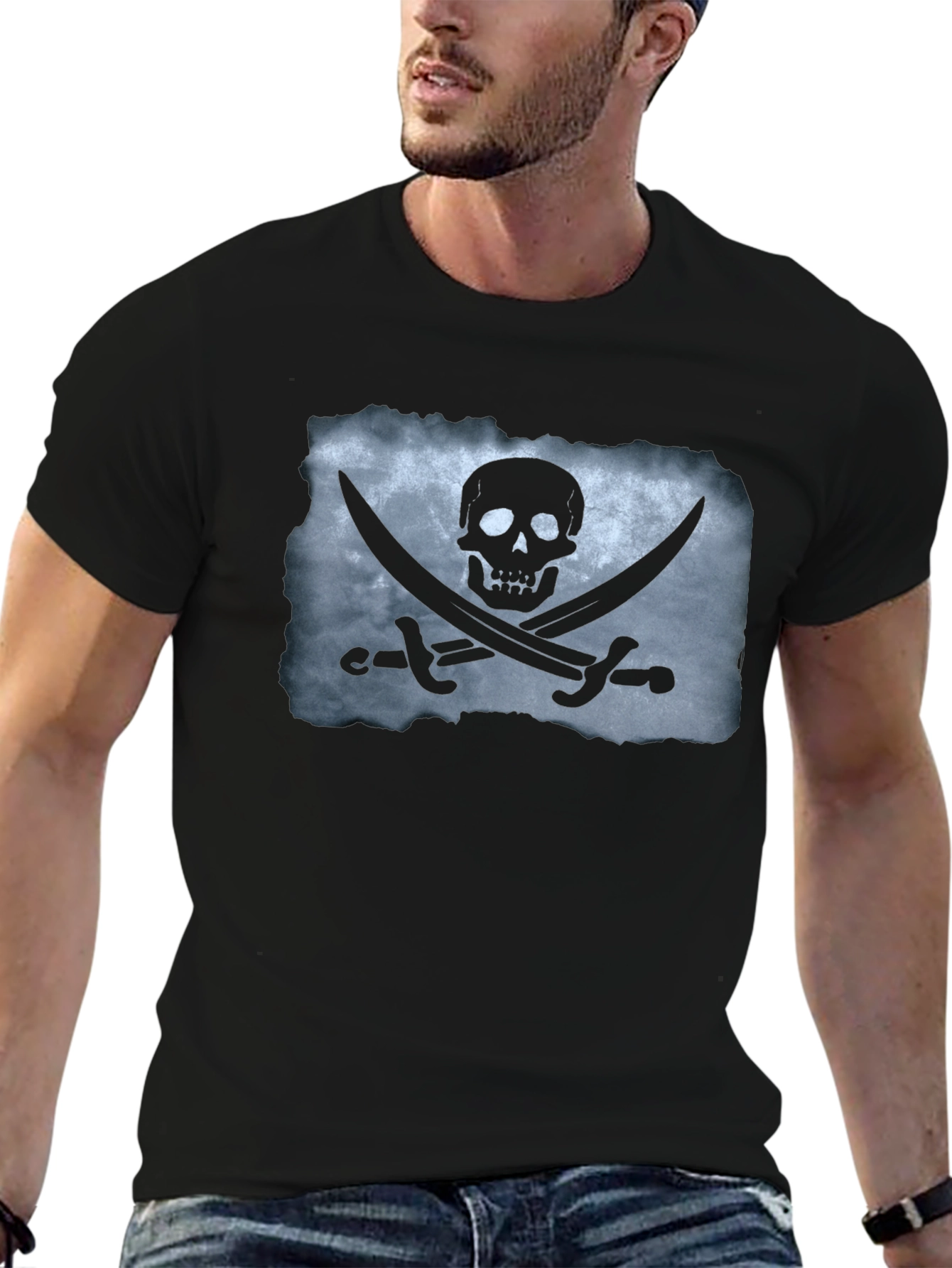 Pirate Skull & Swords Graphic T-Shirt