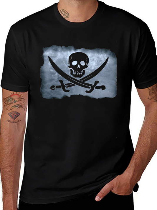 Pirate Skull & Swords Graphic T-Shirt